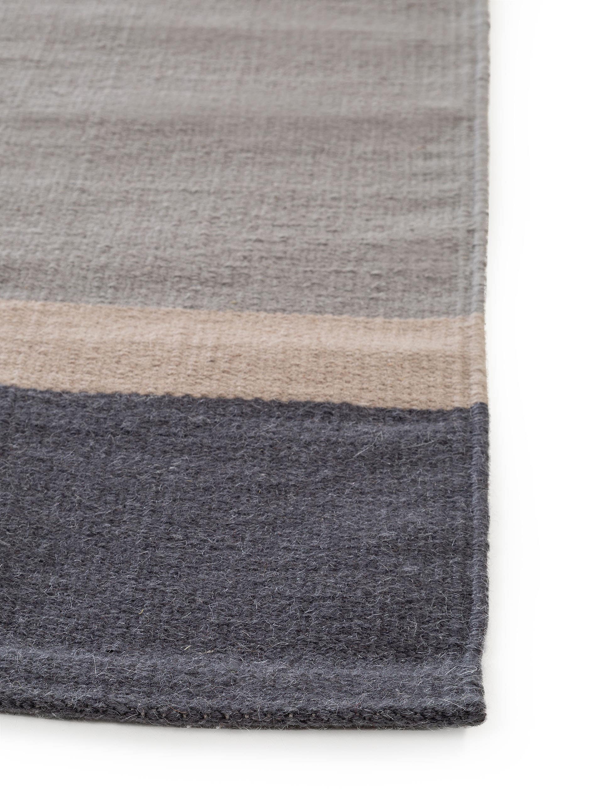 Wollteppich Läufer New Stripes Cream/Rosa