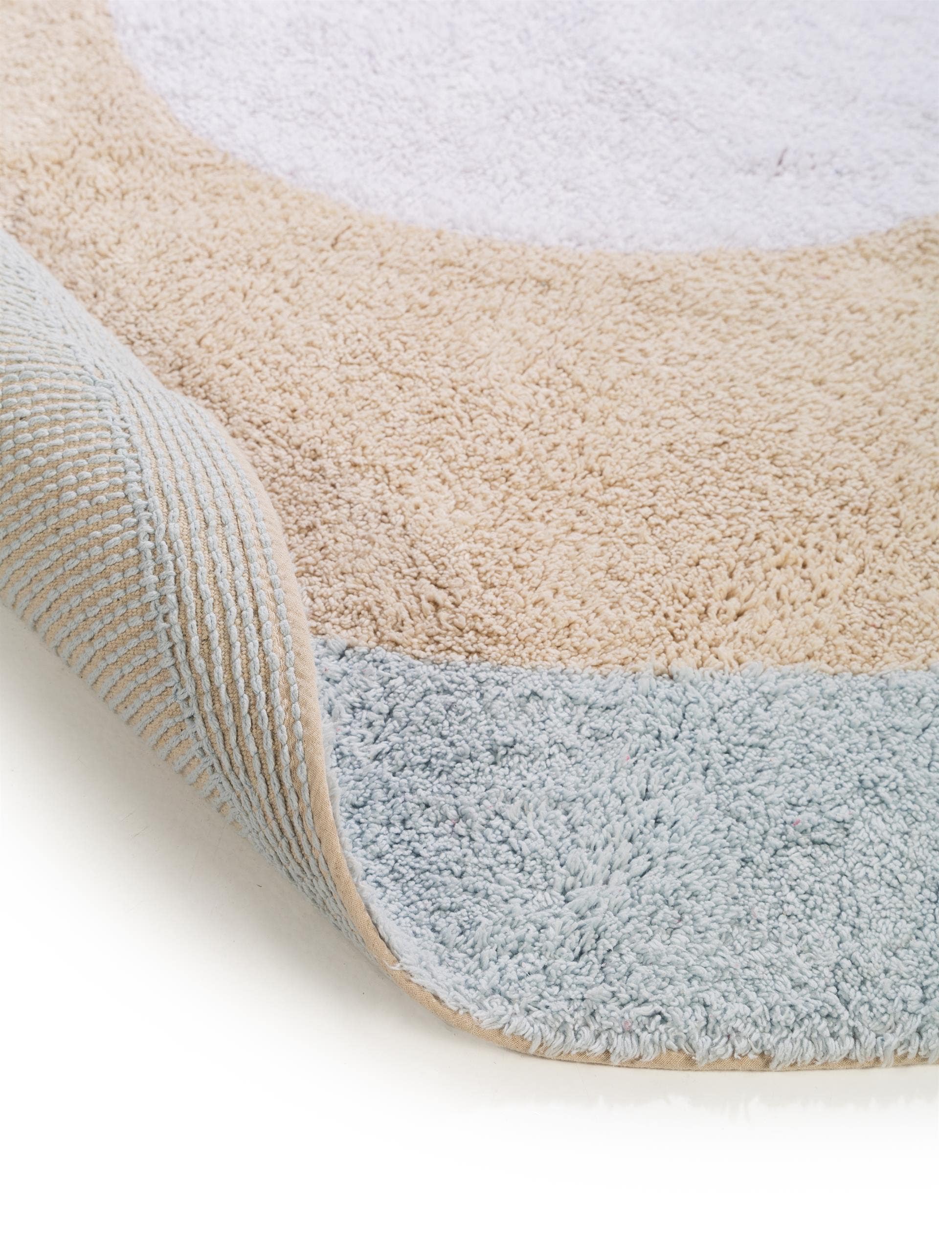 Tapis enfant lavable Inka bleu clair