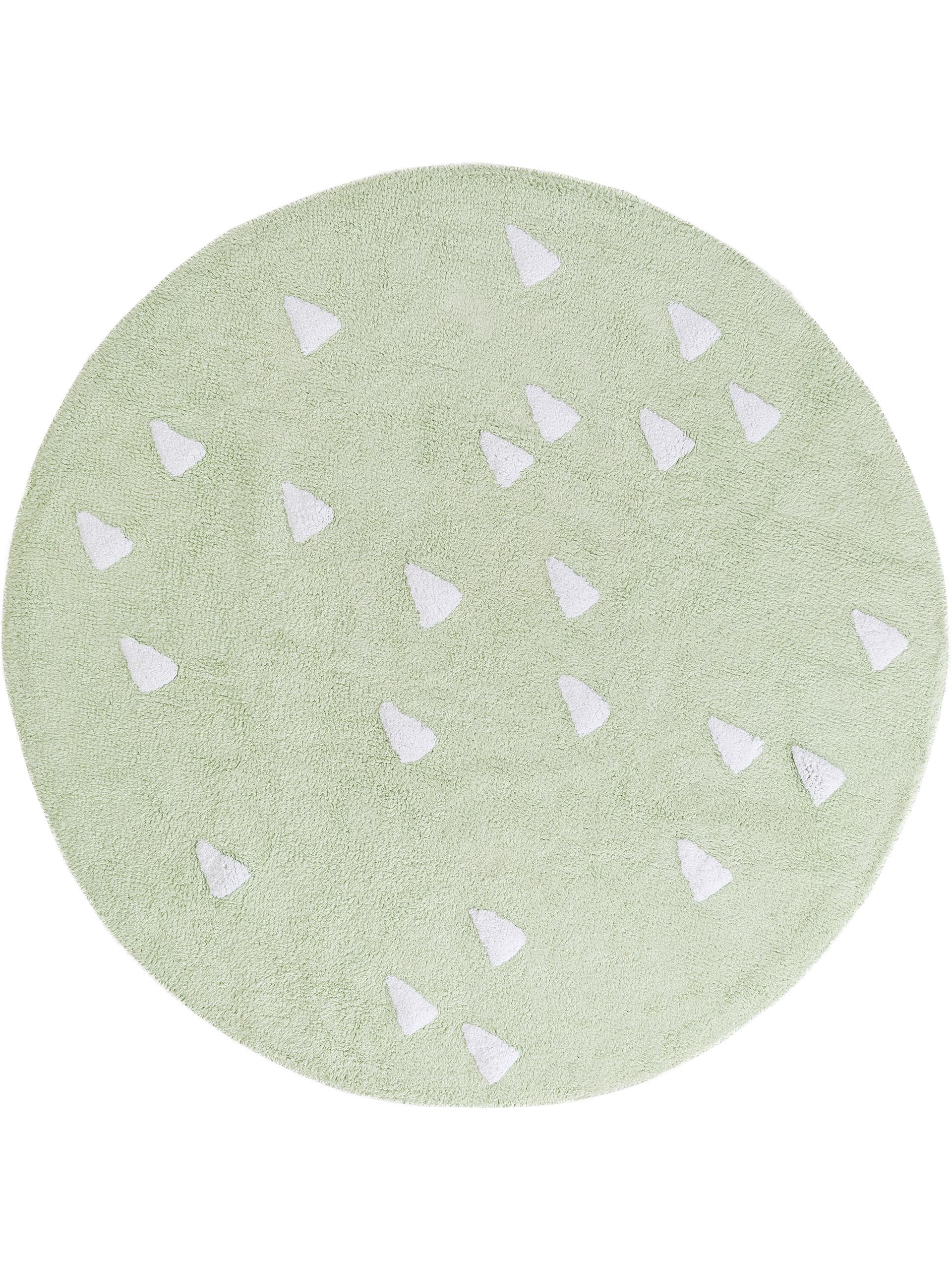 Tapis enfant lavable Inka vert clair