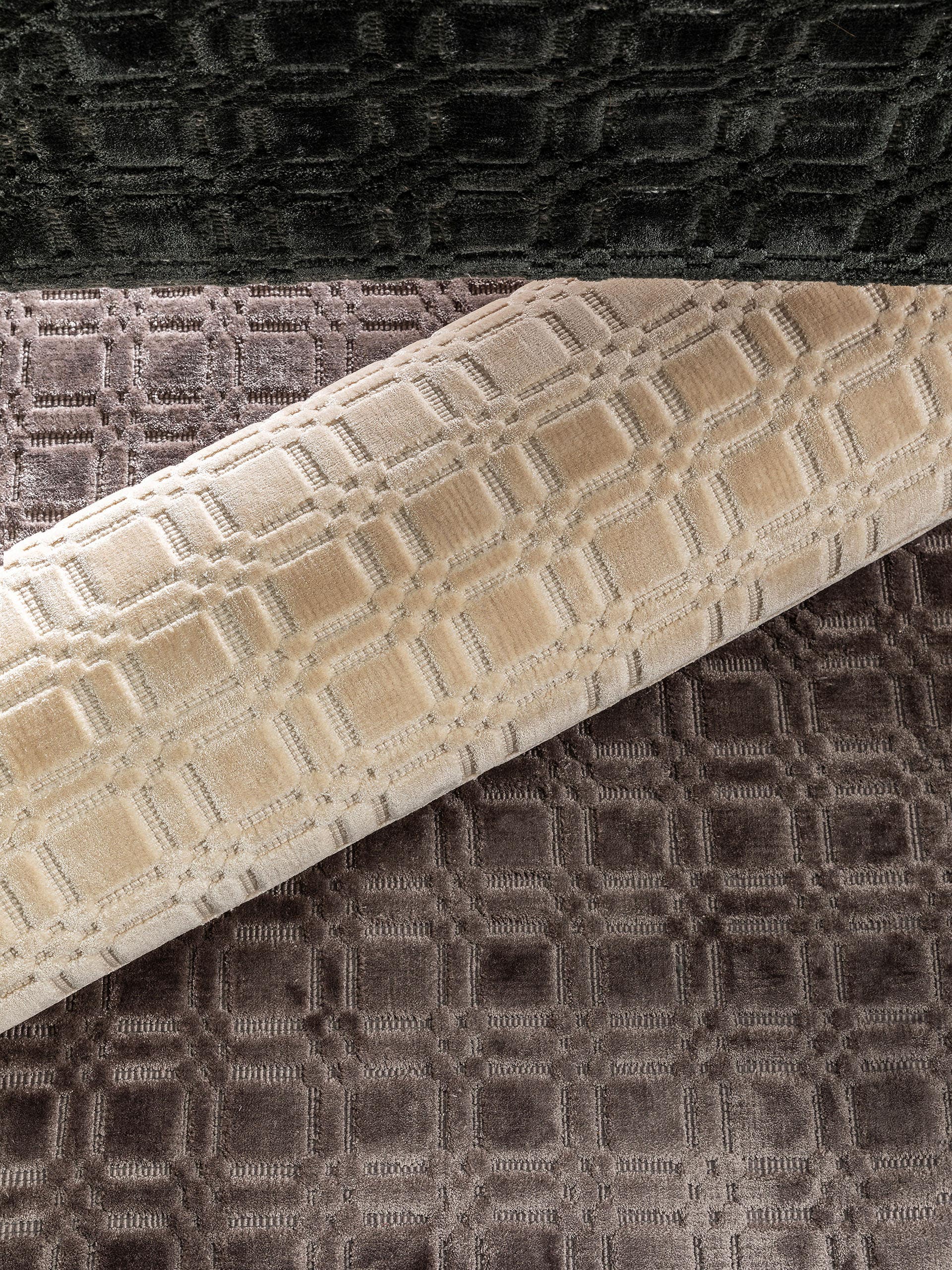 Tapis en viscose Nelson Crème