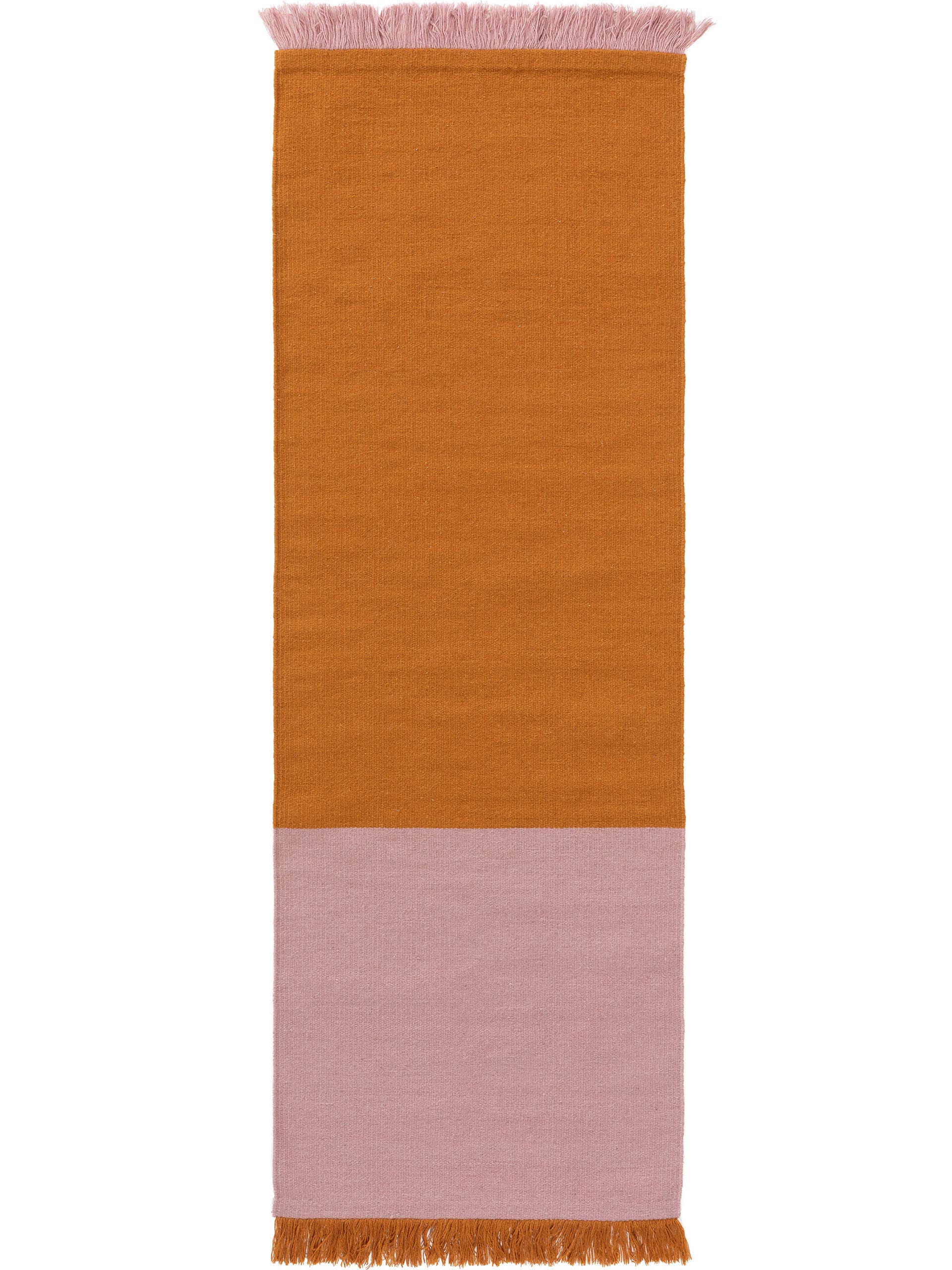Wollteppich Läufer Blok Cream/Mint