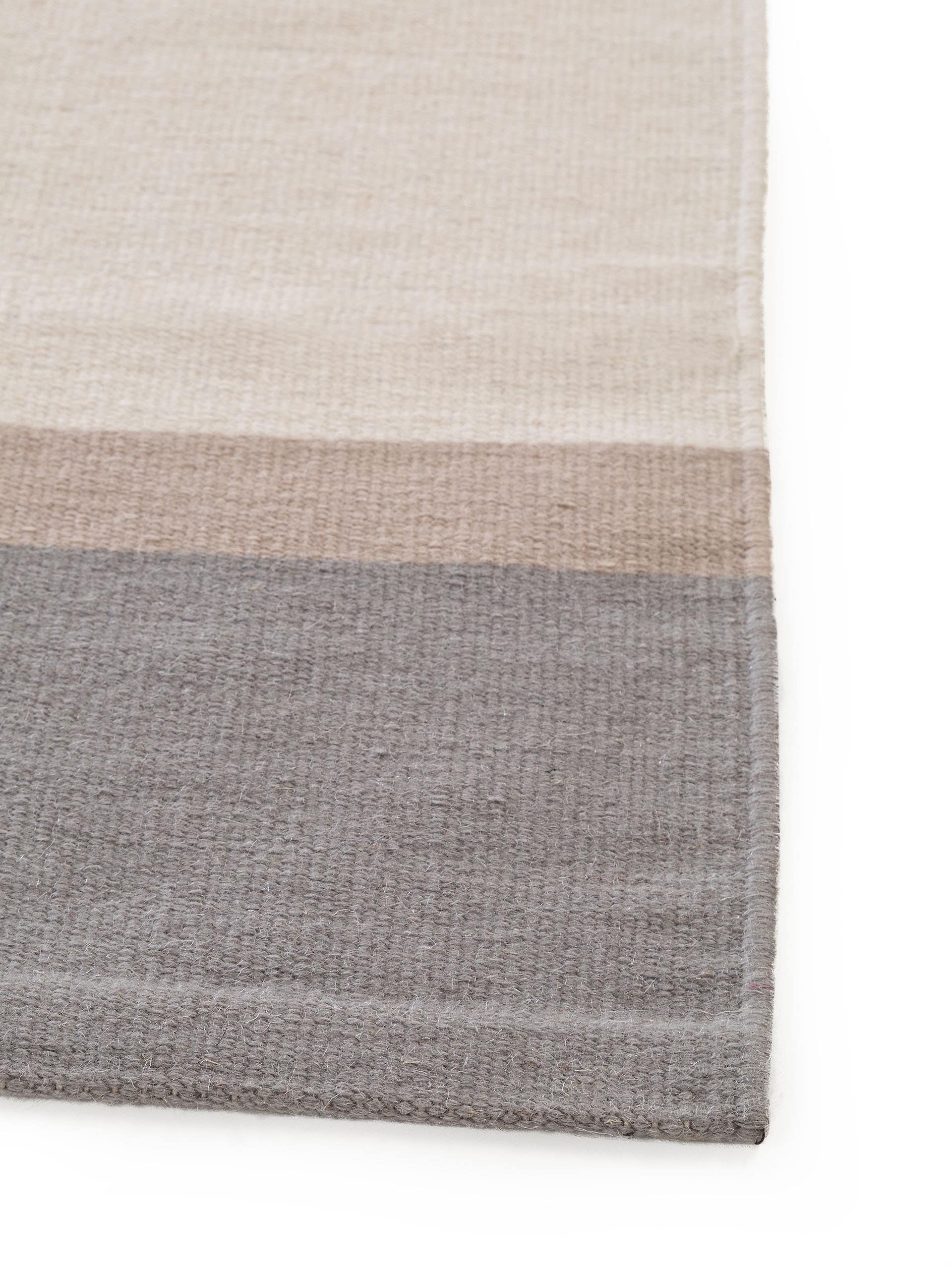 Wollteppich New Stripes Hellgrau/Mint