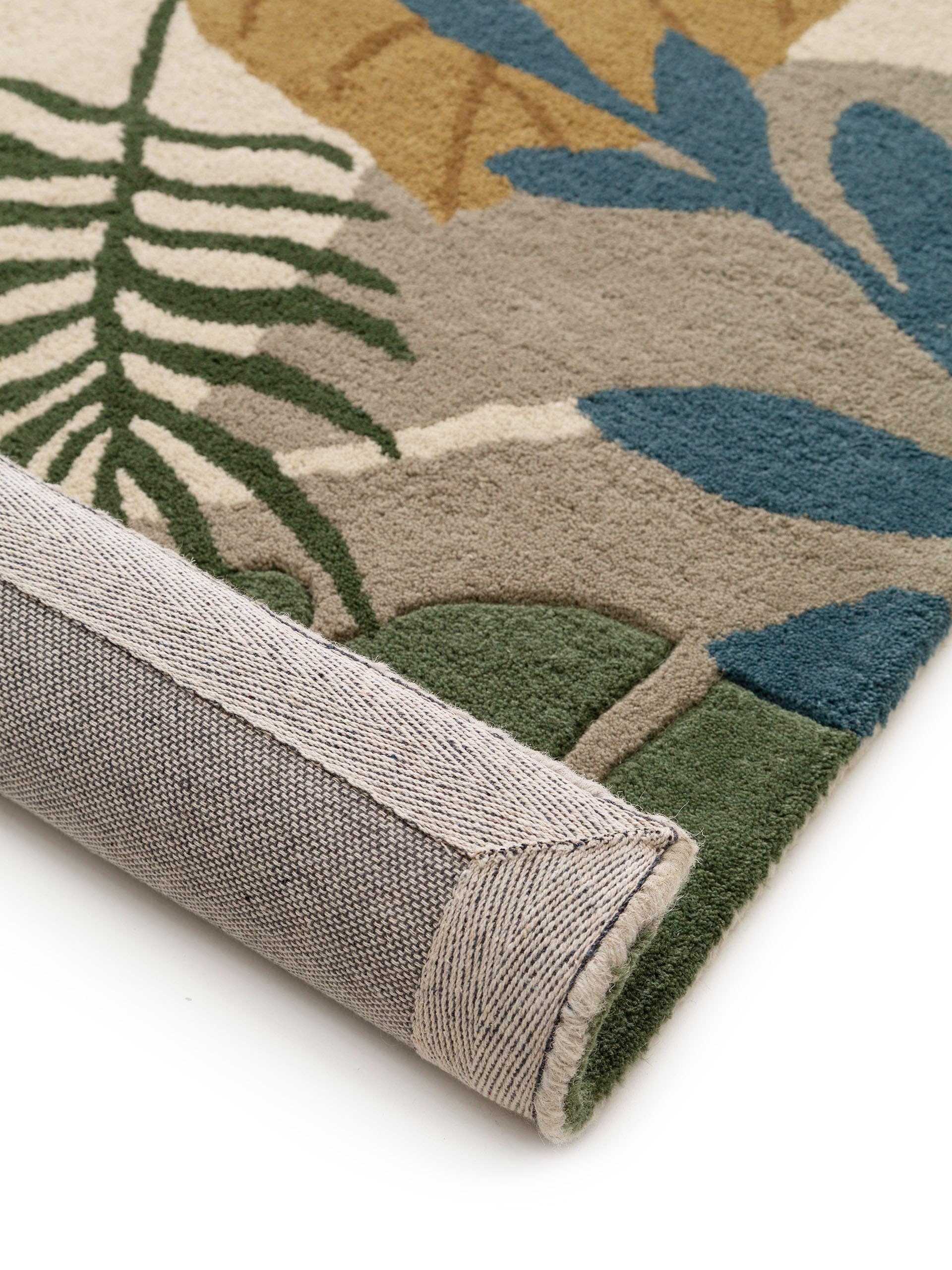 Tapis en laine fleuri