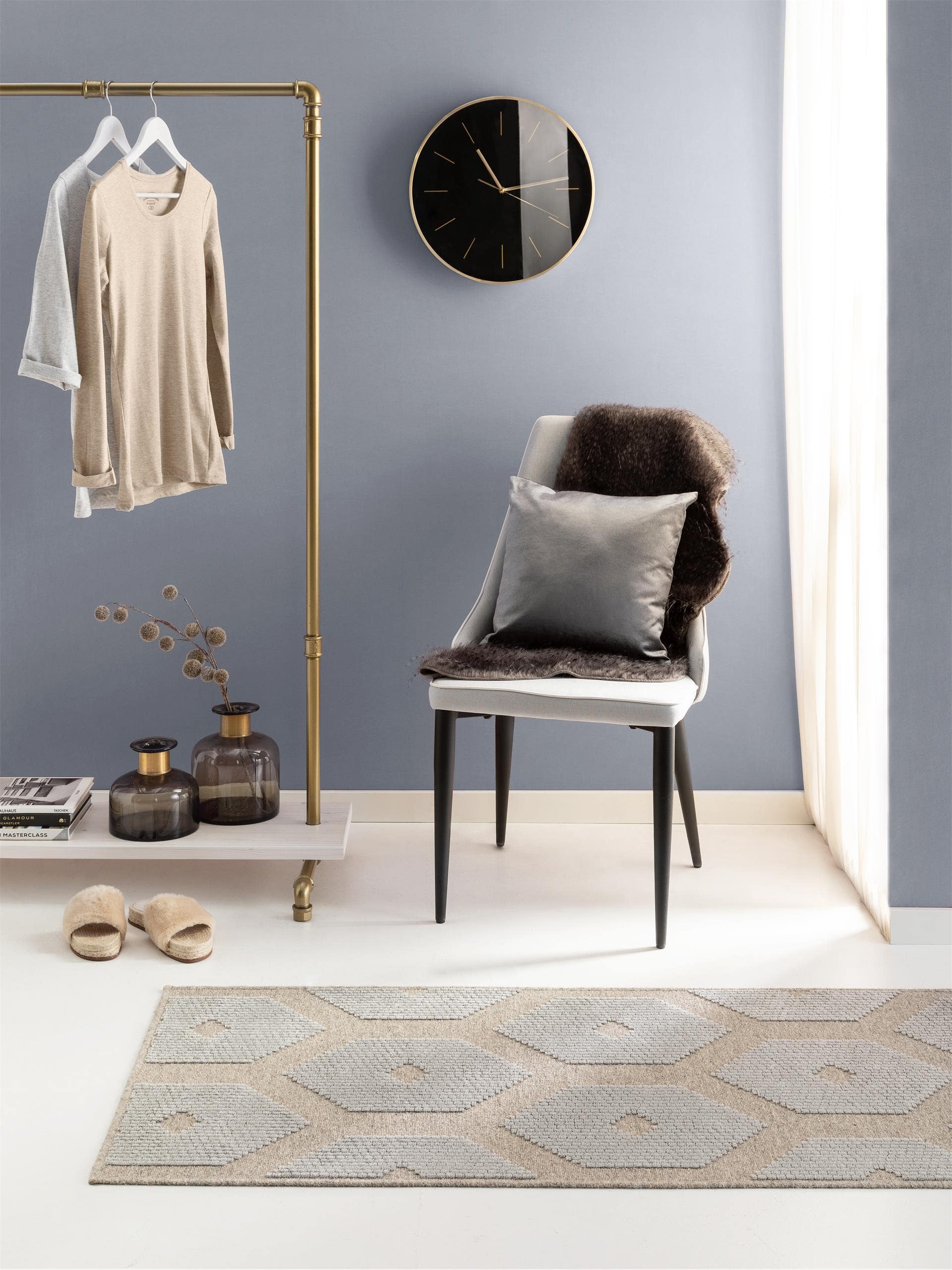 Tapis viscose Nord /Beige