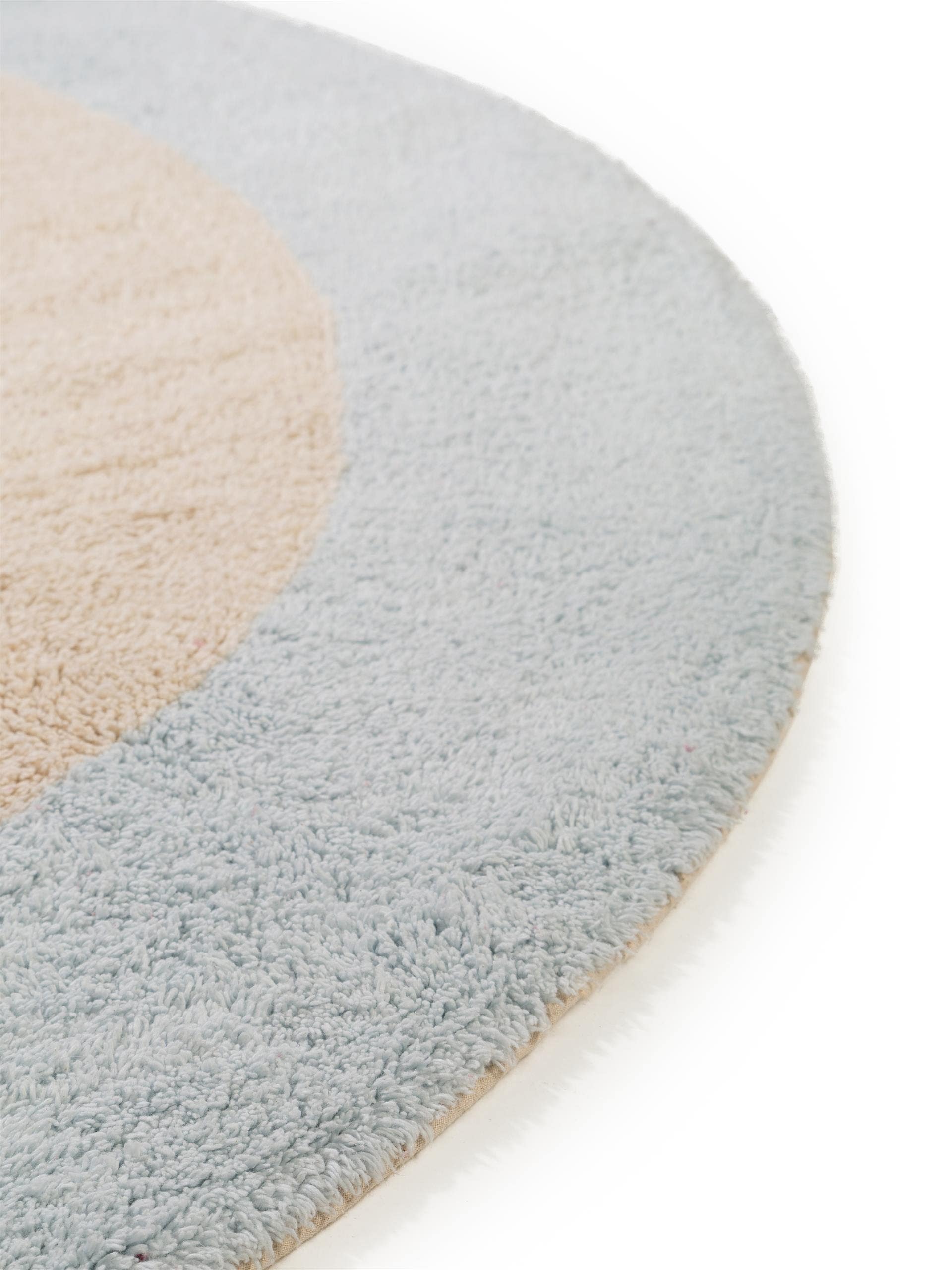 Tapis enfant lavable Inka bleu clair