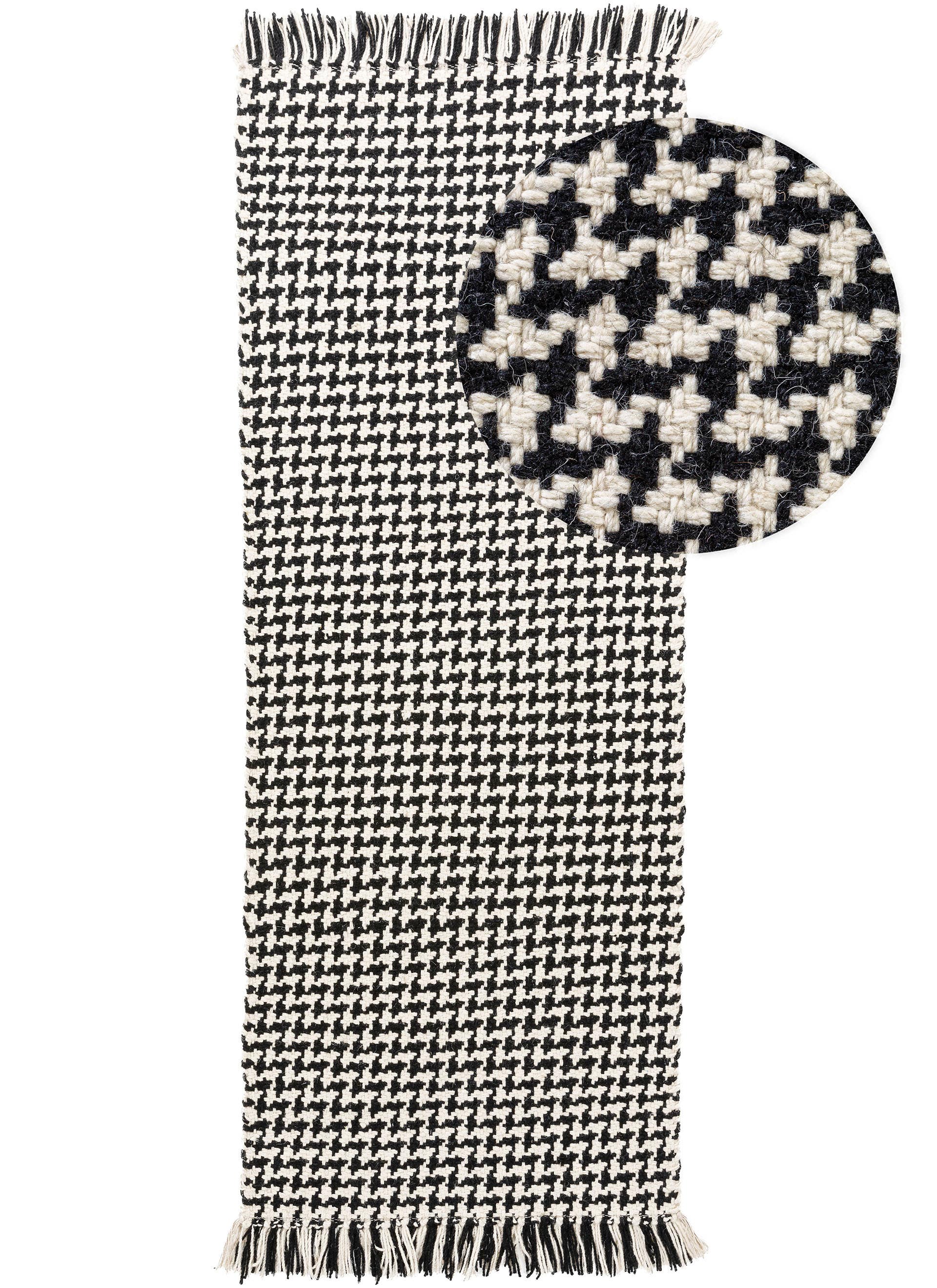 Tapis de passage en laine Pepita