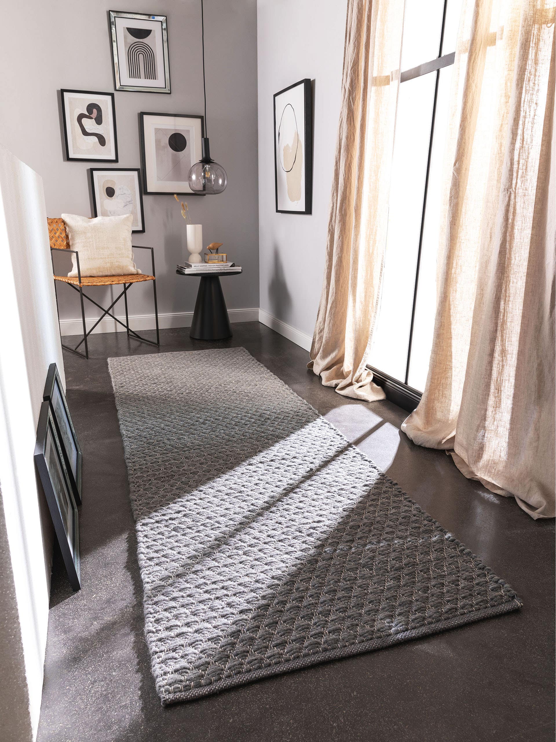 Tapis de passage en laine Ted Ivory