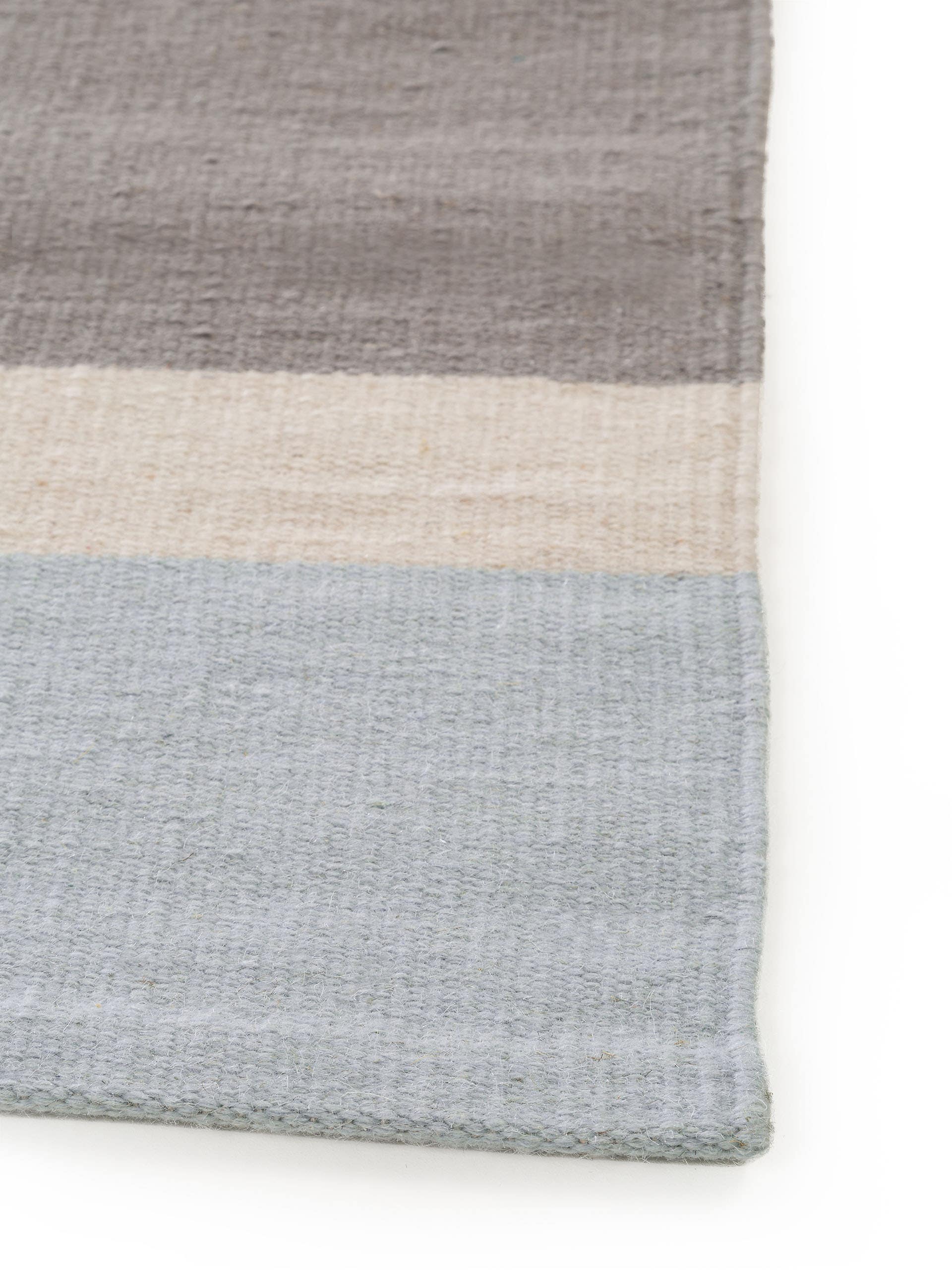 Wollteppich Läufer New Stripes Cream/Rosa