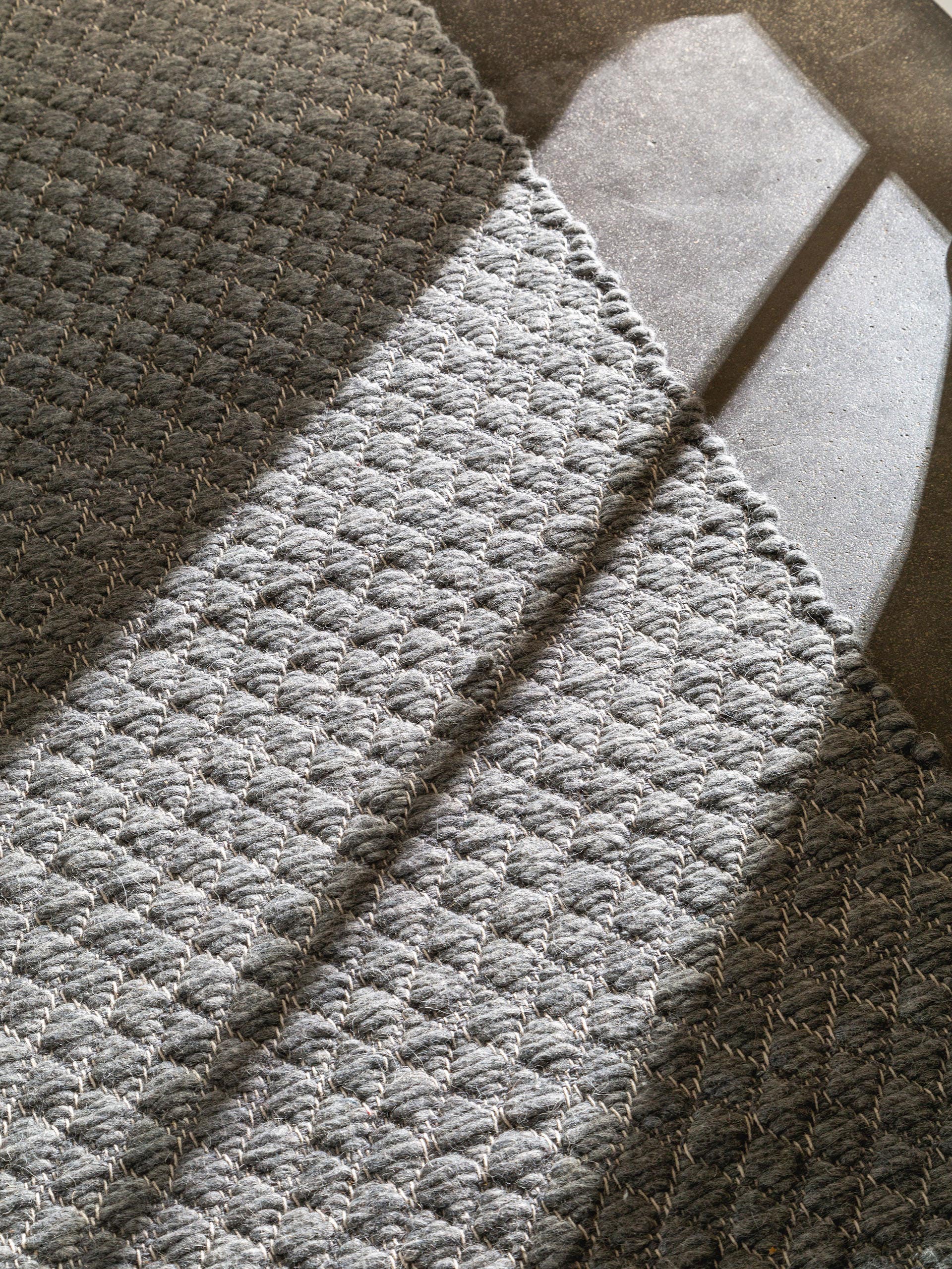 Tapis de passage en laine Ted Ivory