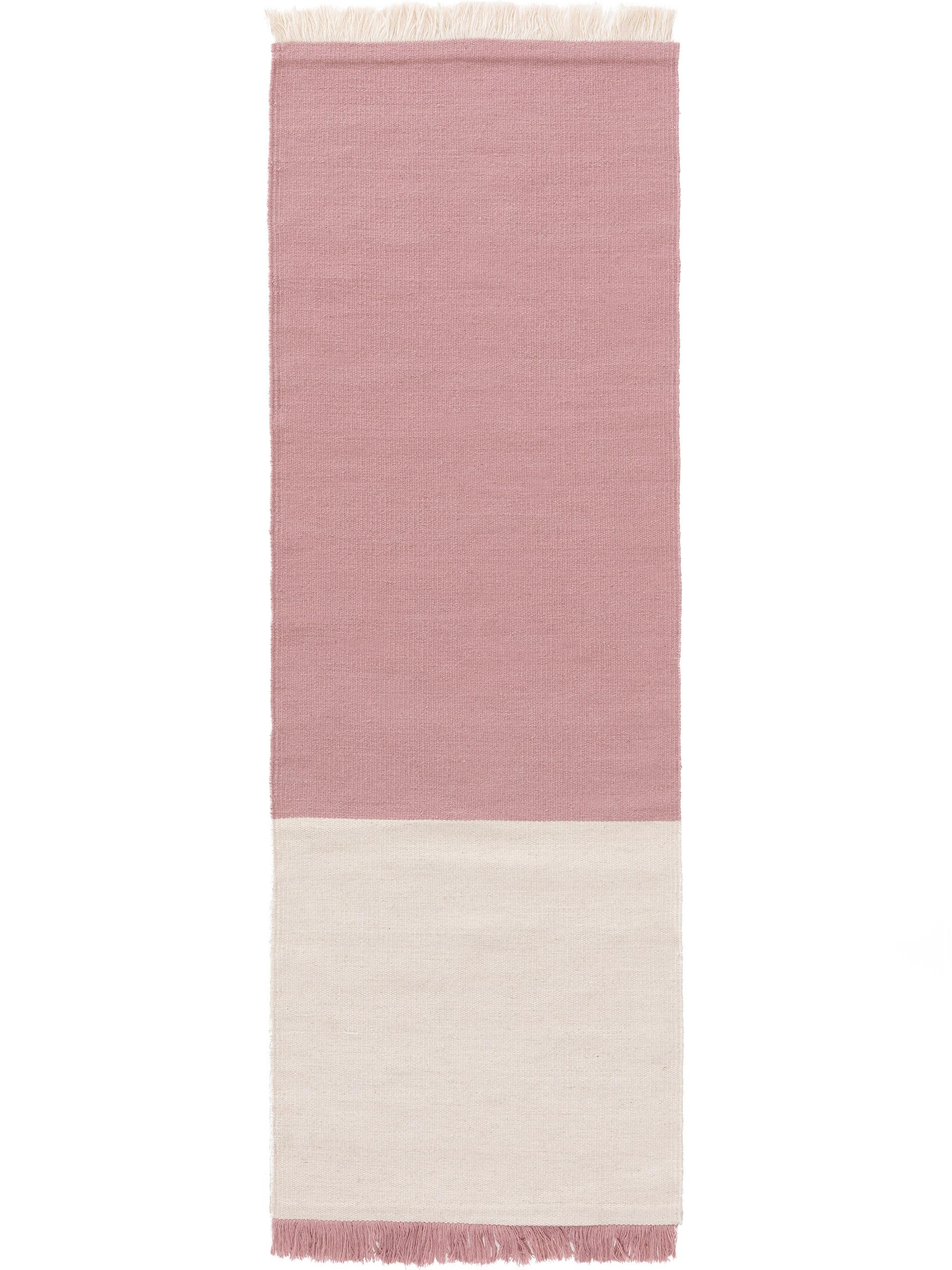 Wollteppich Läufer Blok Cream/Mint