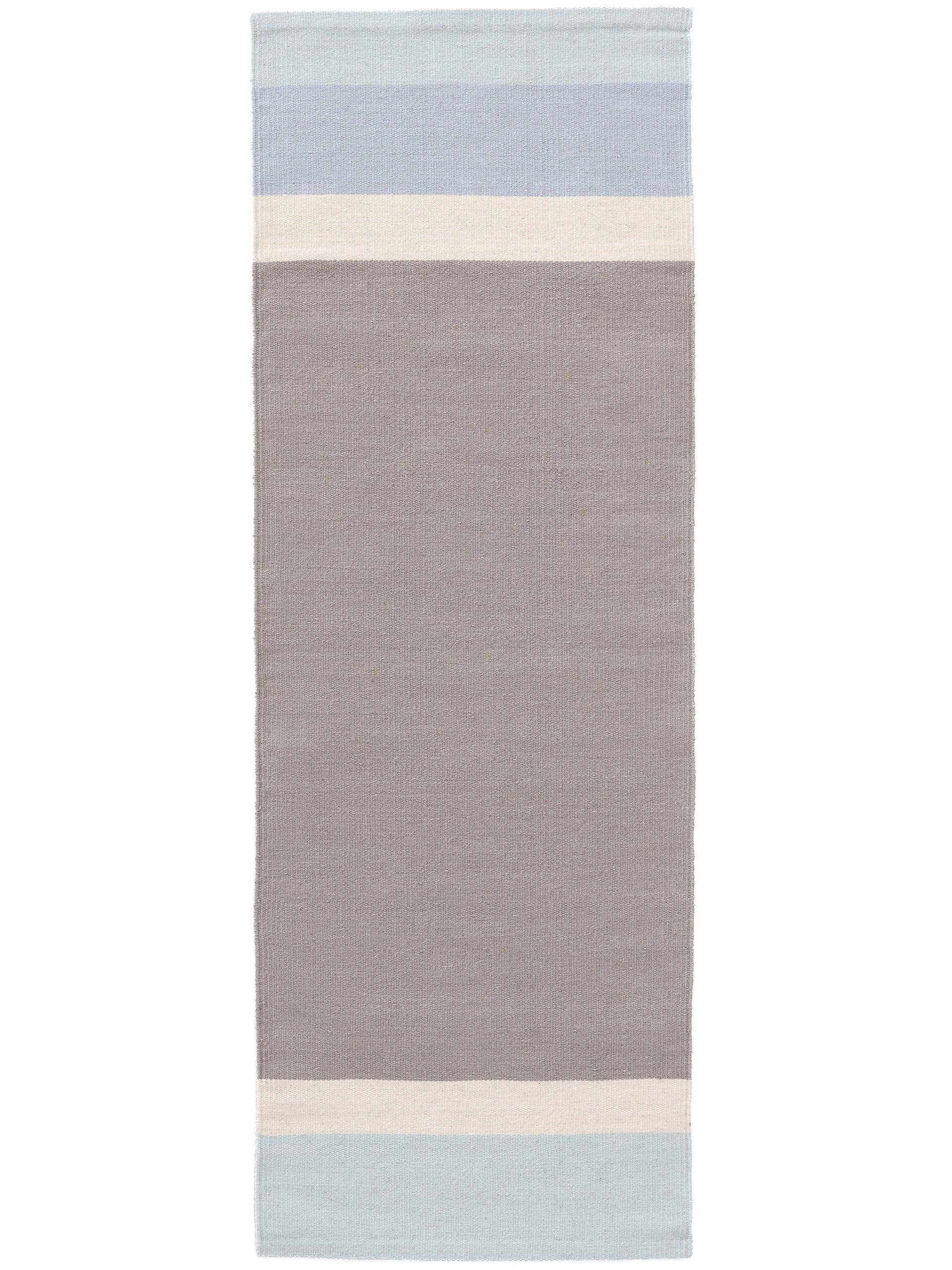 Wollteppich Läufer New Stripes Cream/Rosa