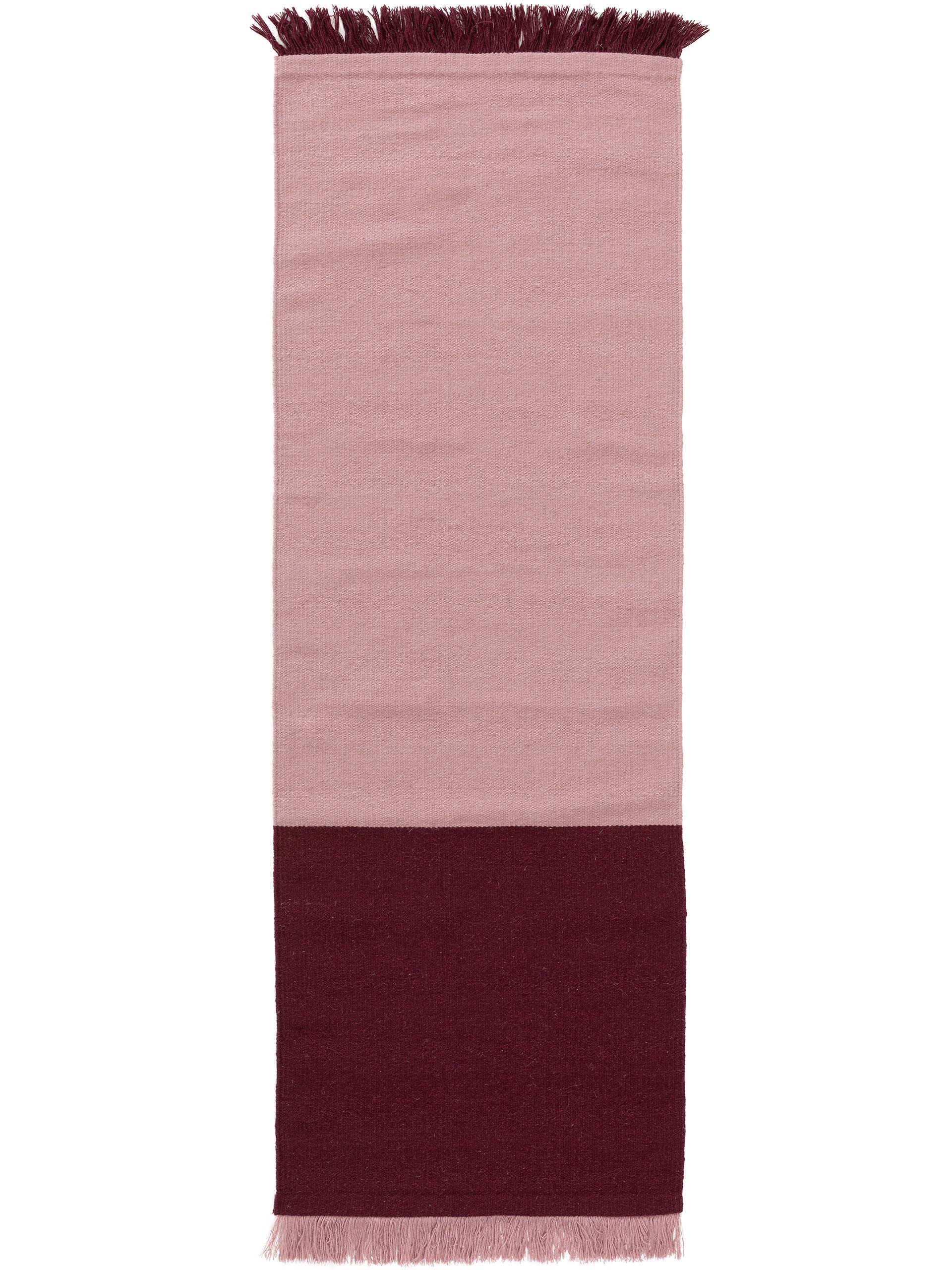 Wollteppich Läufer Blok Cream/Mint