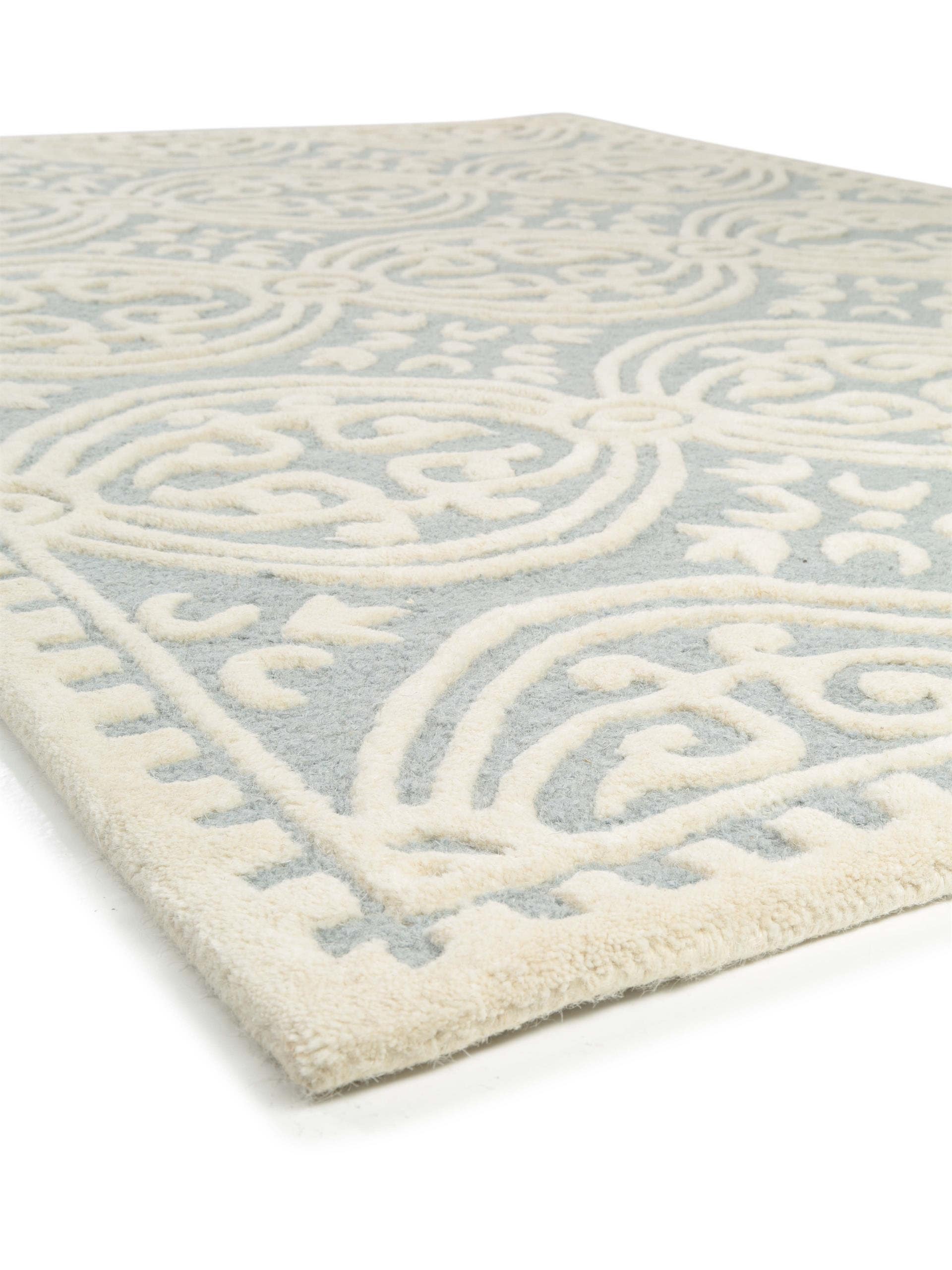 Tapis en laine Windsor bleu foncé