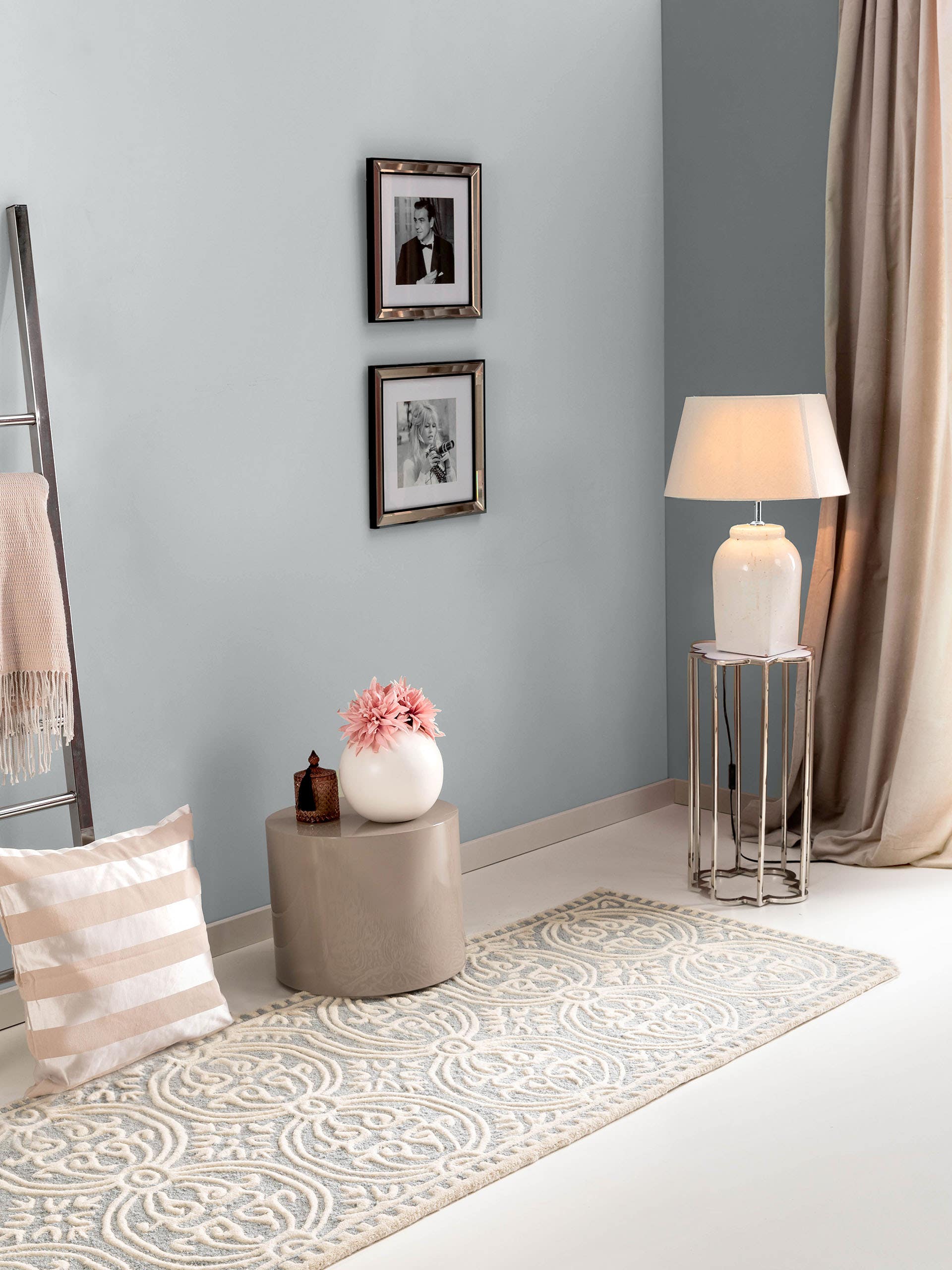 Tapis en laine Windsor bleu foncé