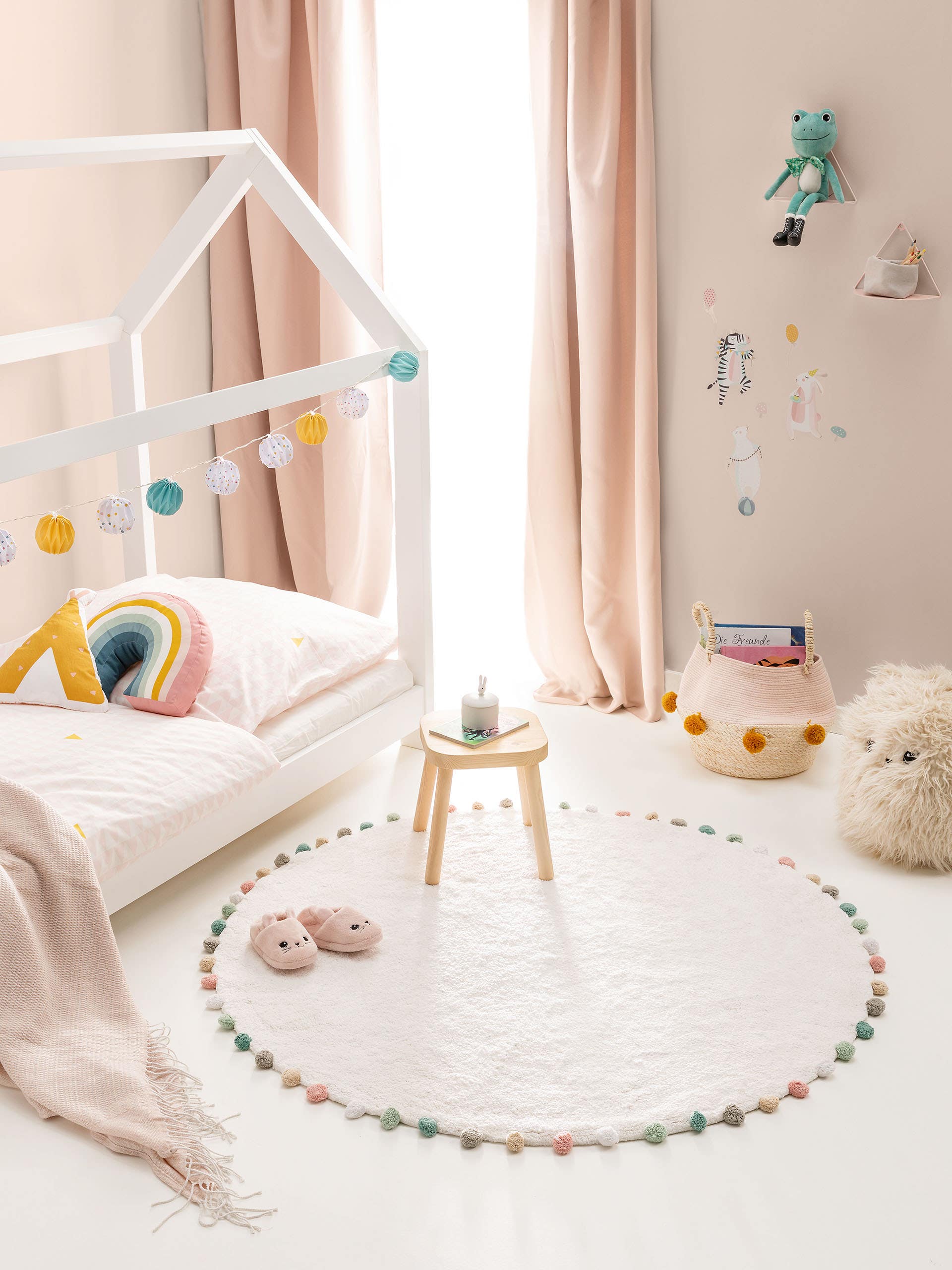 Waschbarer Kinderteppich Tilda Cream