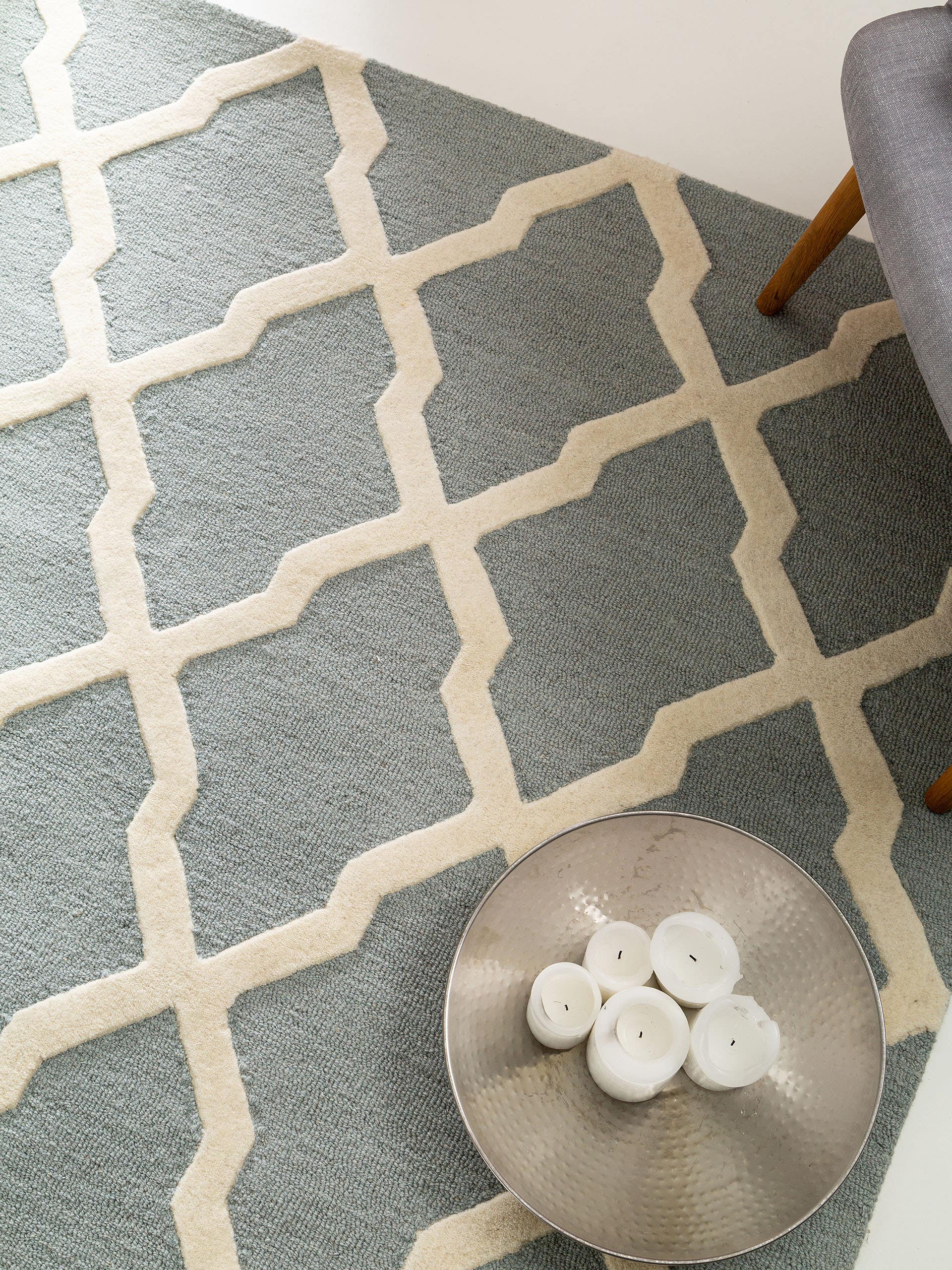 Tapis de passage en laine Windsor Cream