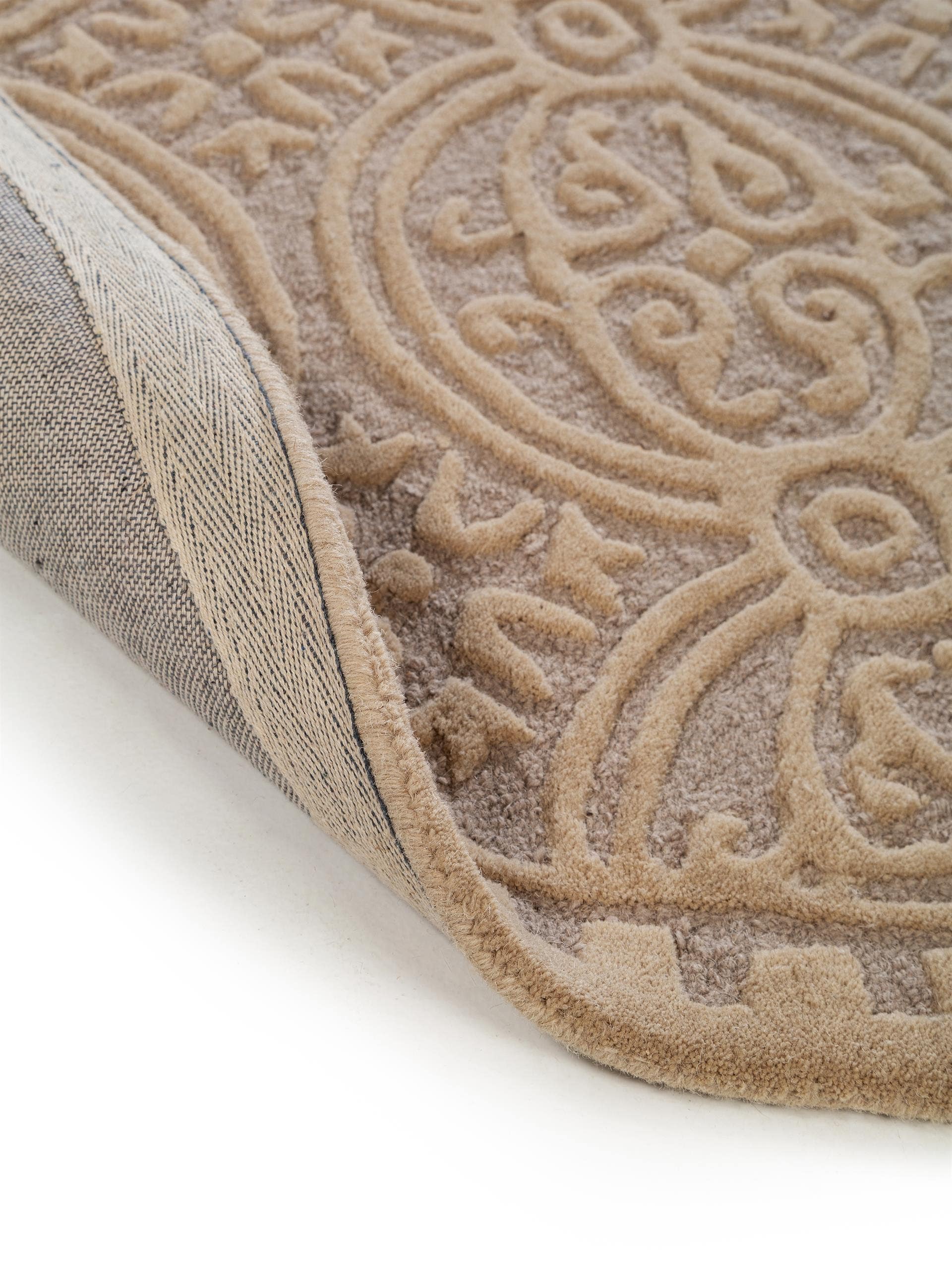 Tapis en laine Windsor bleu foncé