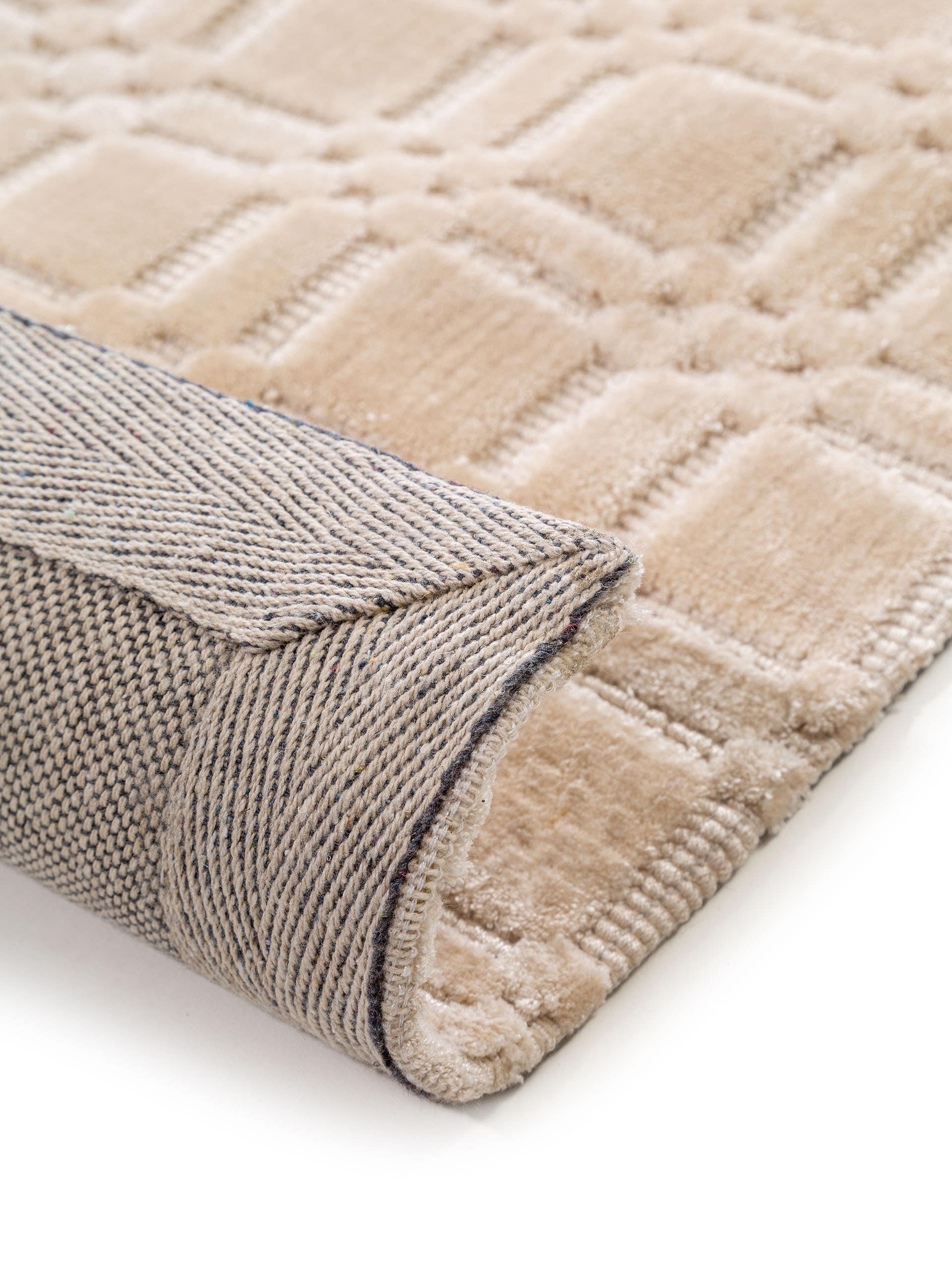 Tapis en viscose Nelson Crème