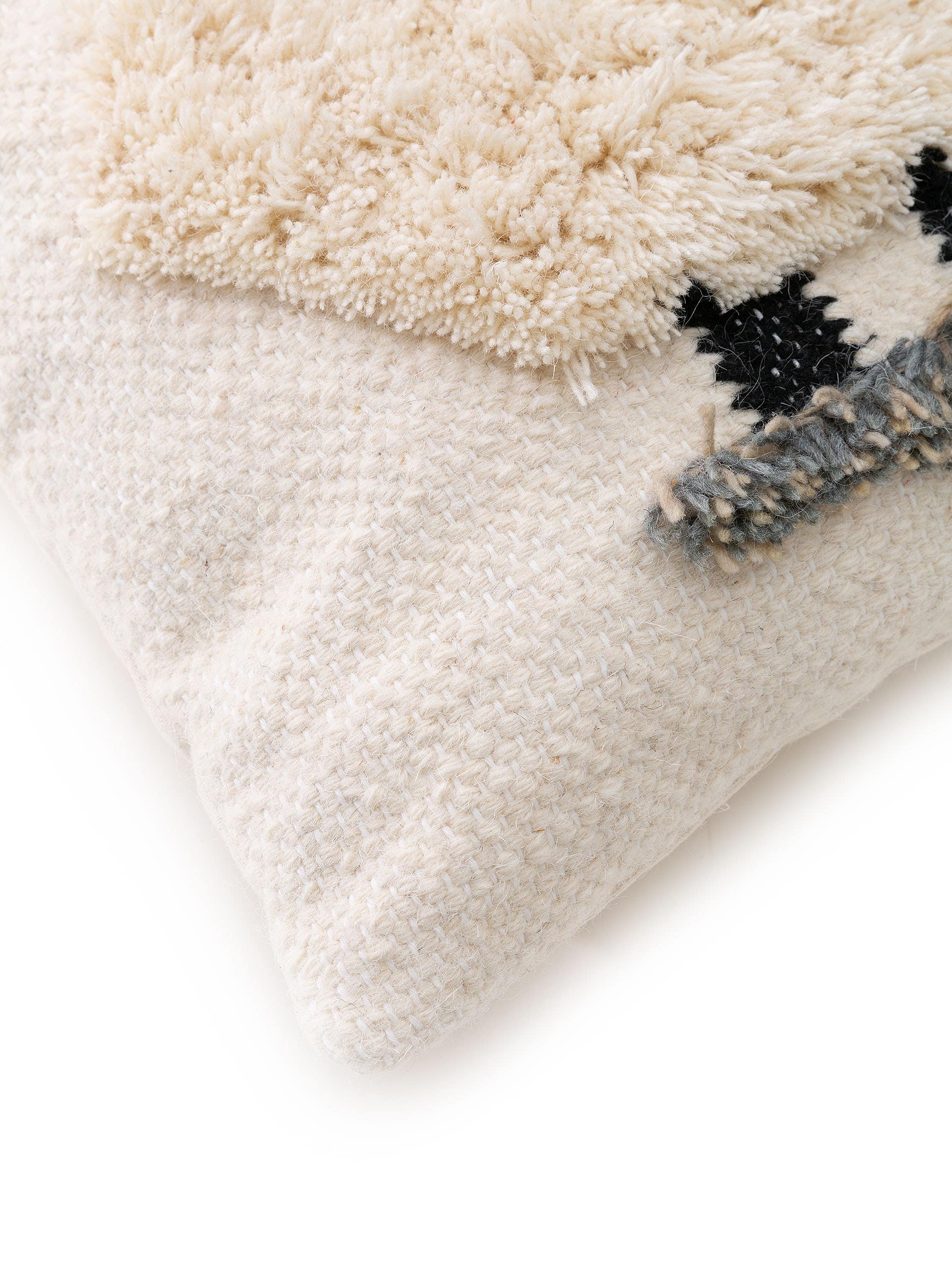 Housse de coussin Shawn ivoire