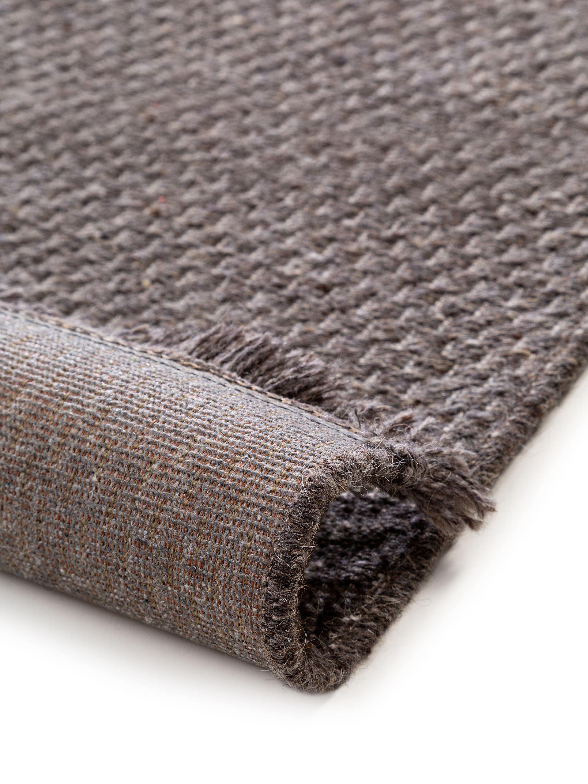 Tapis en laine Celia gris clair