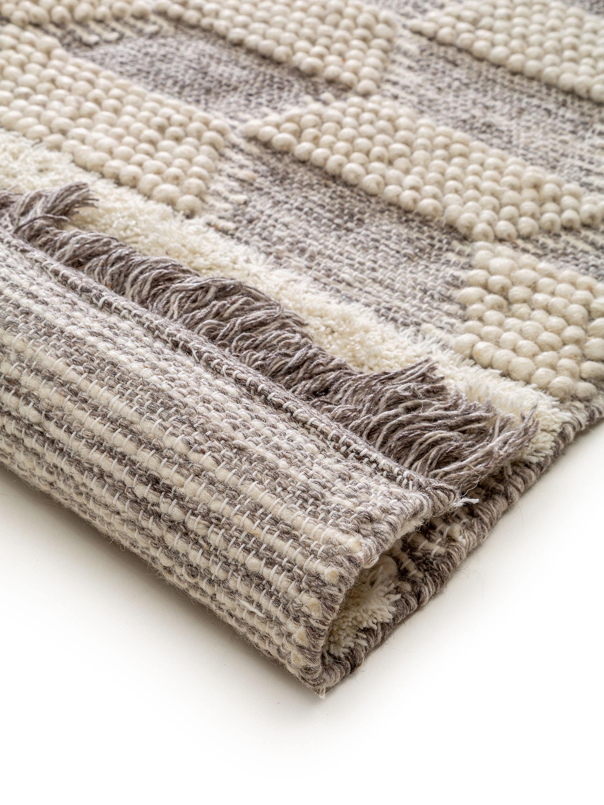 Wollteppich Impala Cream/Grau
