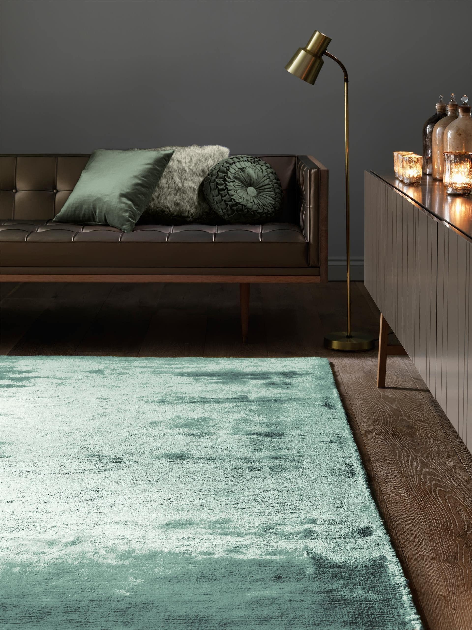 Tapis viscose Dolce anthracite