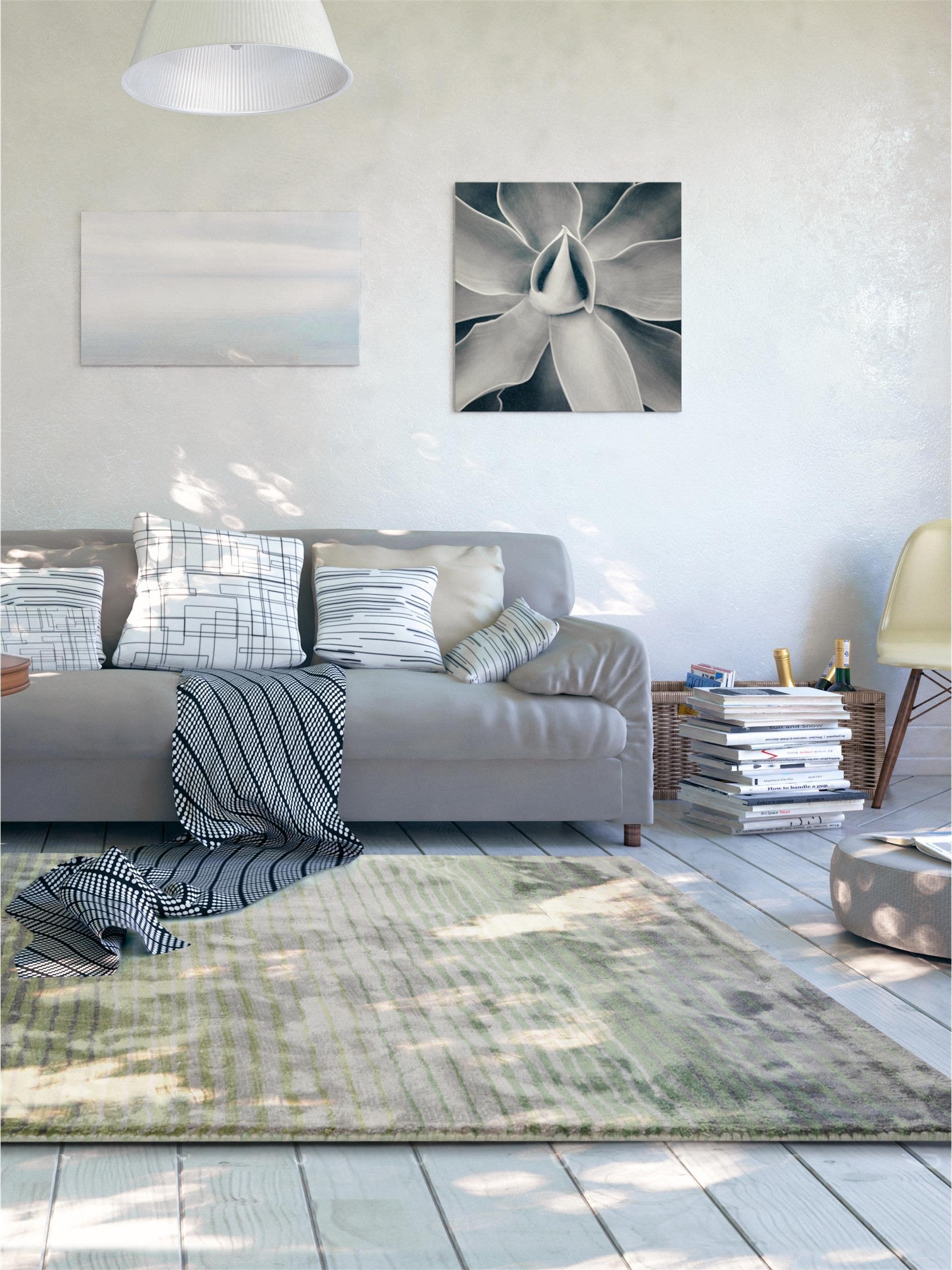 Tapis viscose moiré