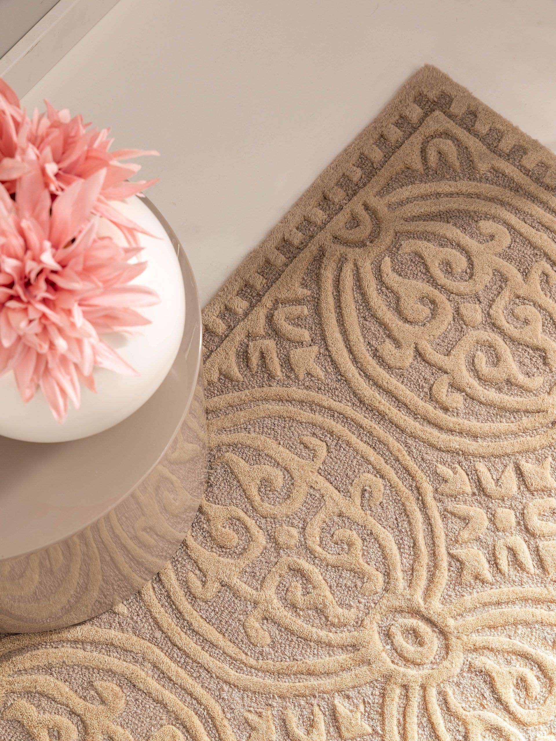 Tapis en laine Windsor bleu foncé