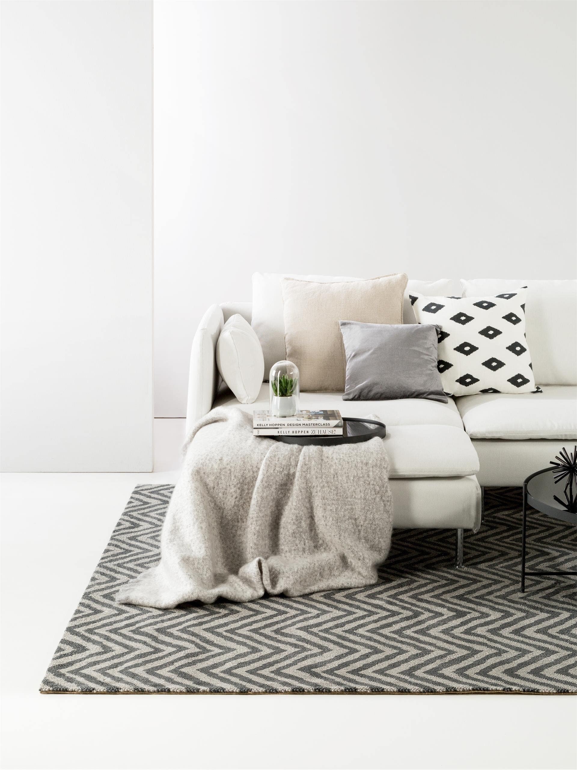 Tapis en laine Nesta anthracite