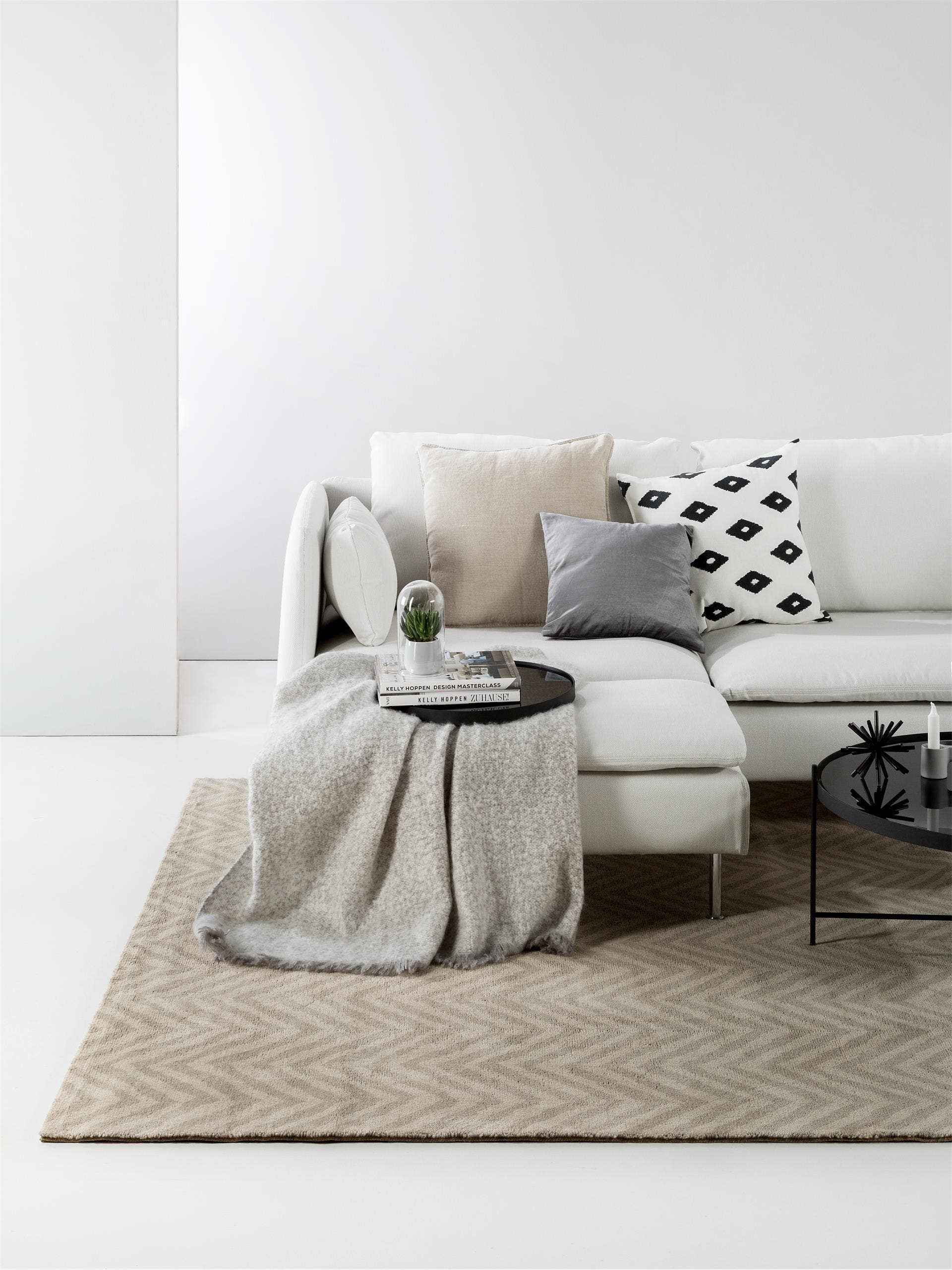 Tapis en laine Nesta anthracite