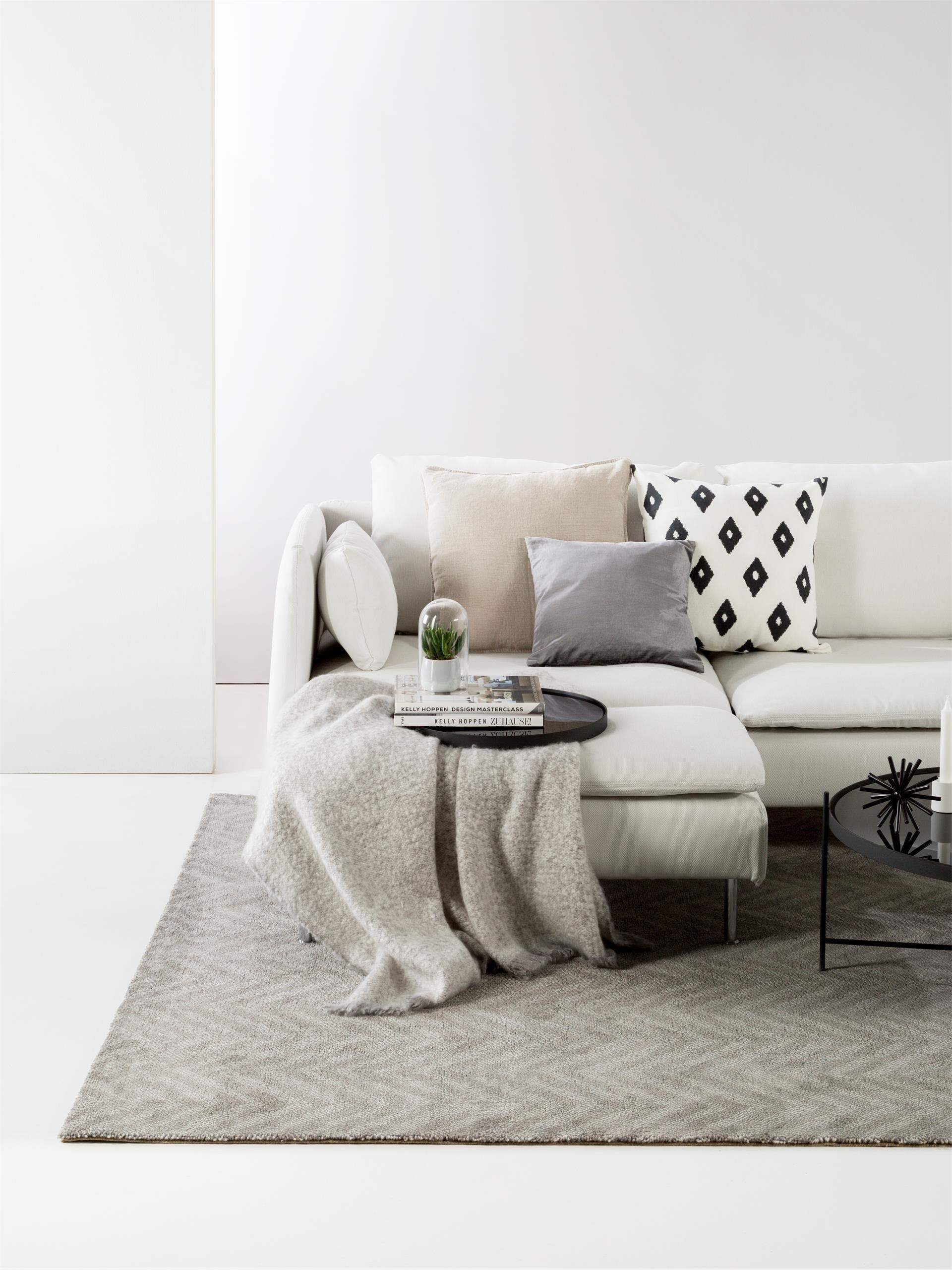 Tapis en laine Nesta anthracite