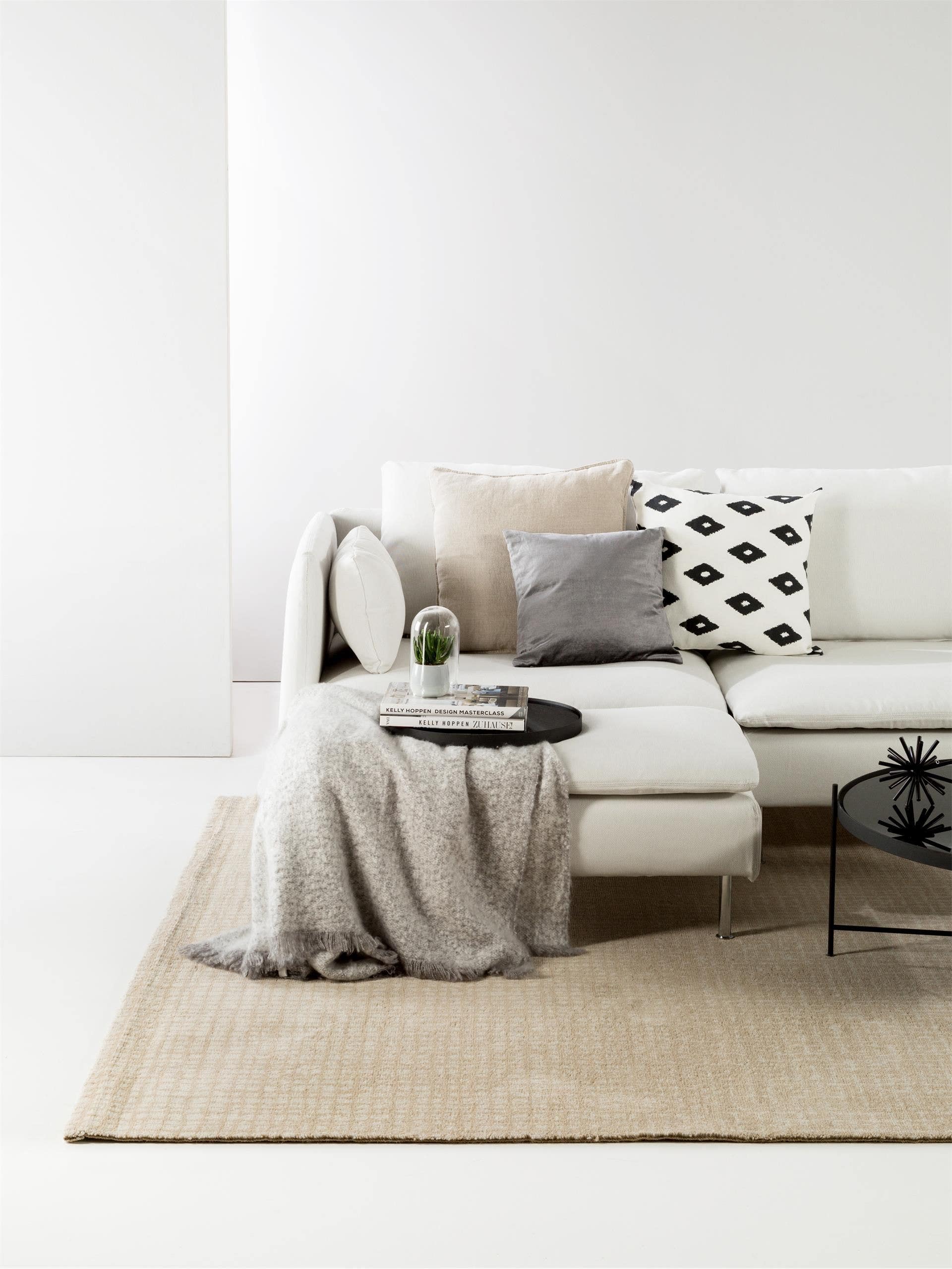 Tapis en laine Nesta gris clair