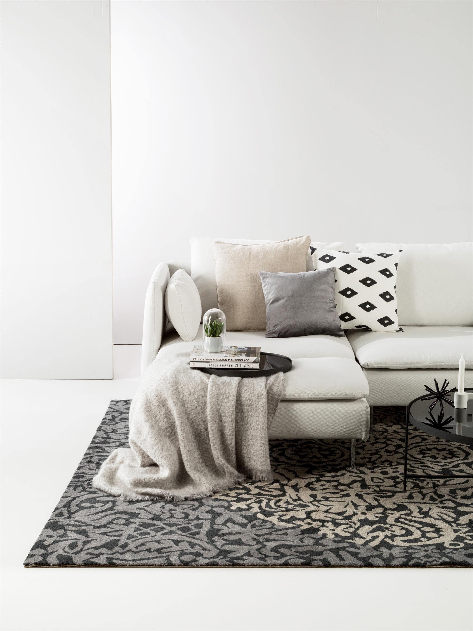 Tapis en laine Nesta /Gris