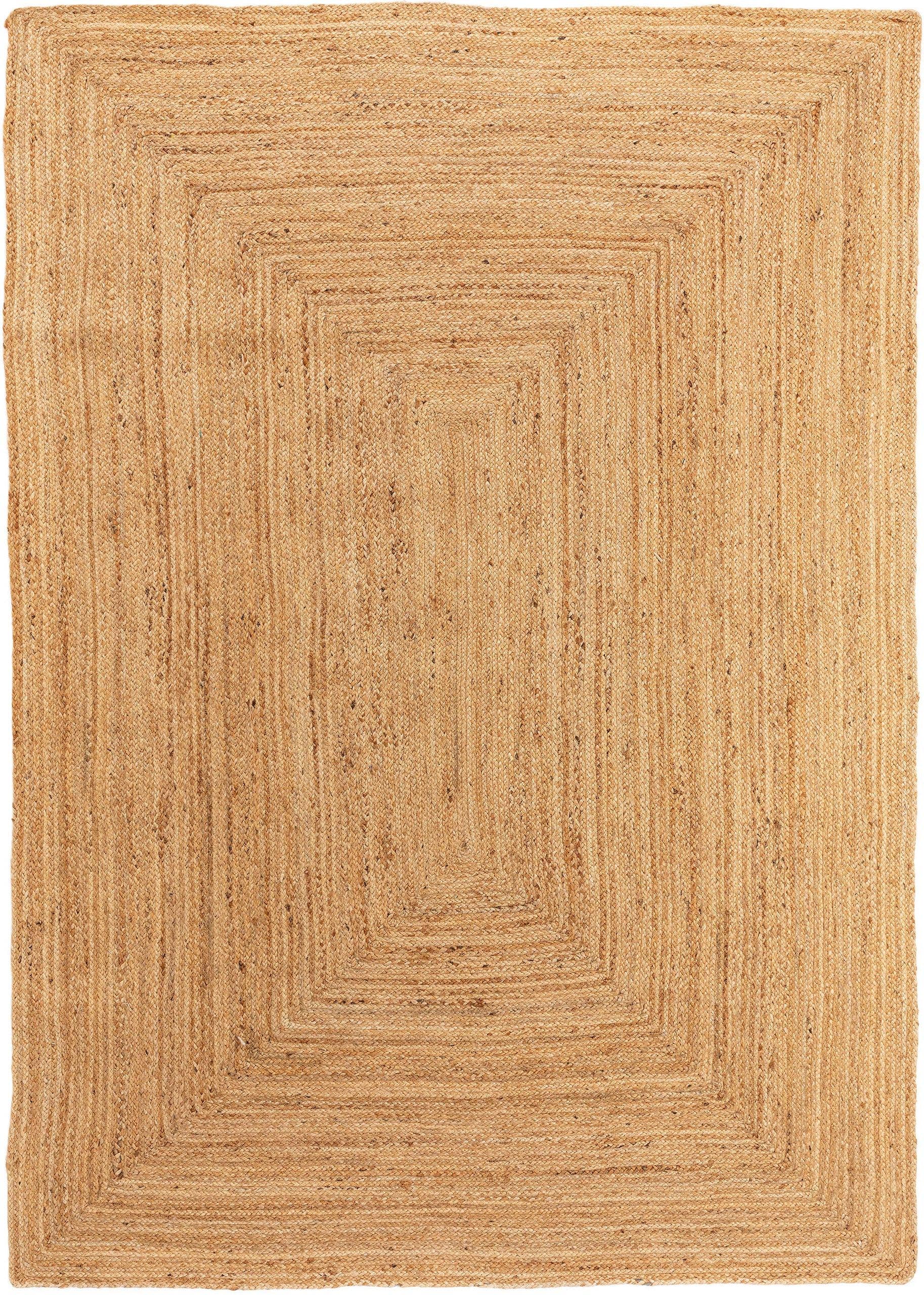 Tapis en jute Jutta marron clair