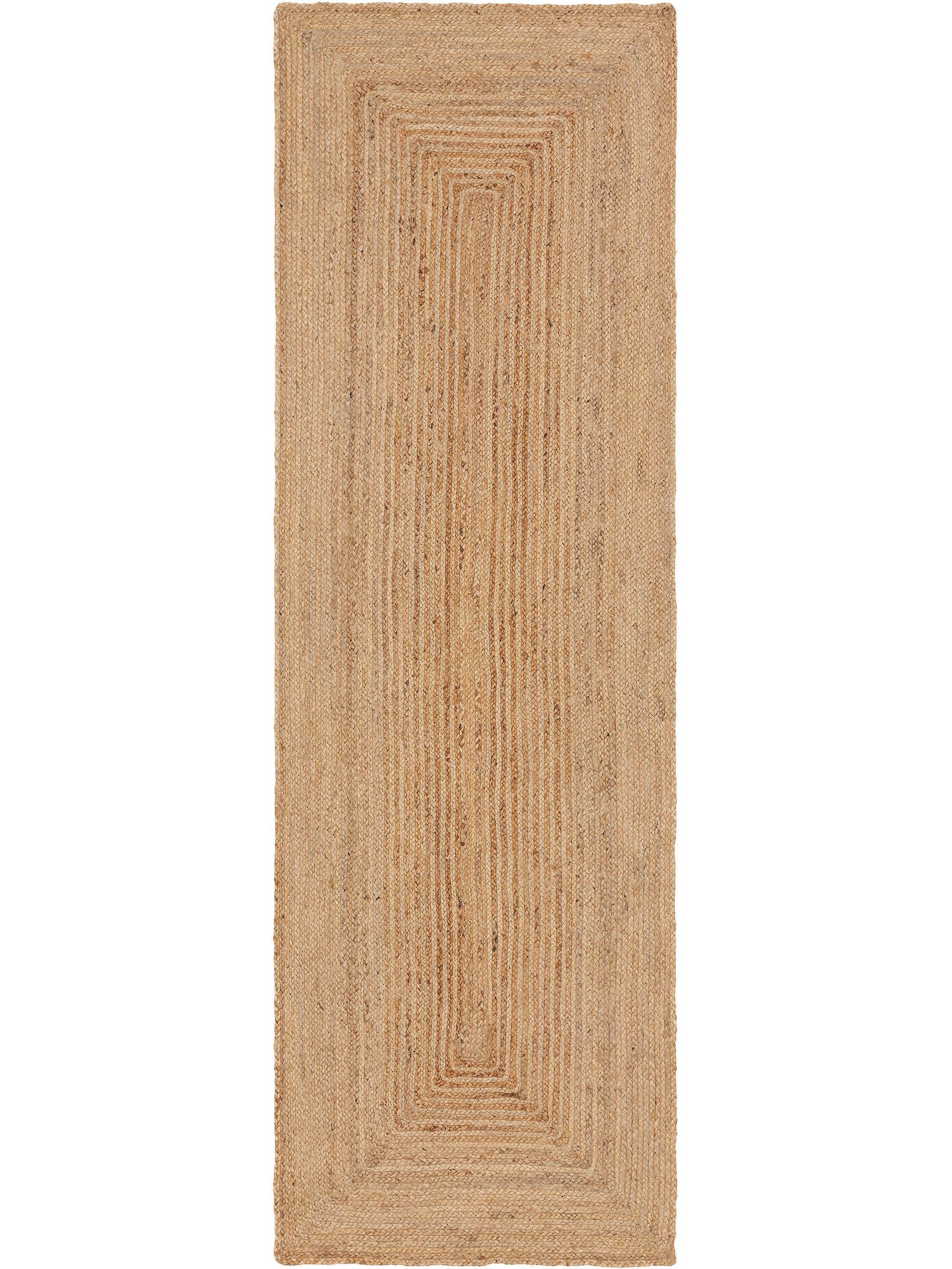 Tapis en jute Jutta marron clair