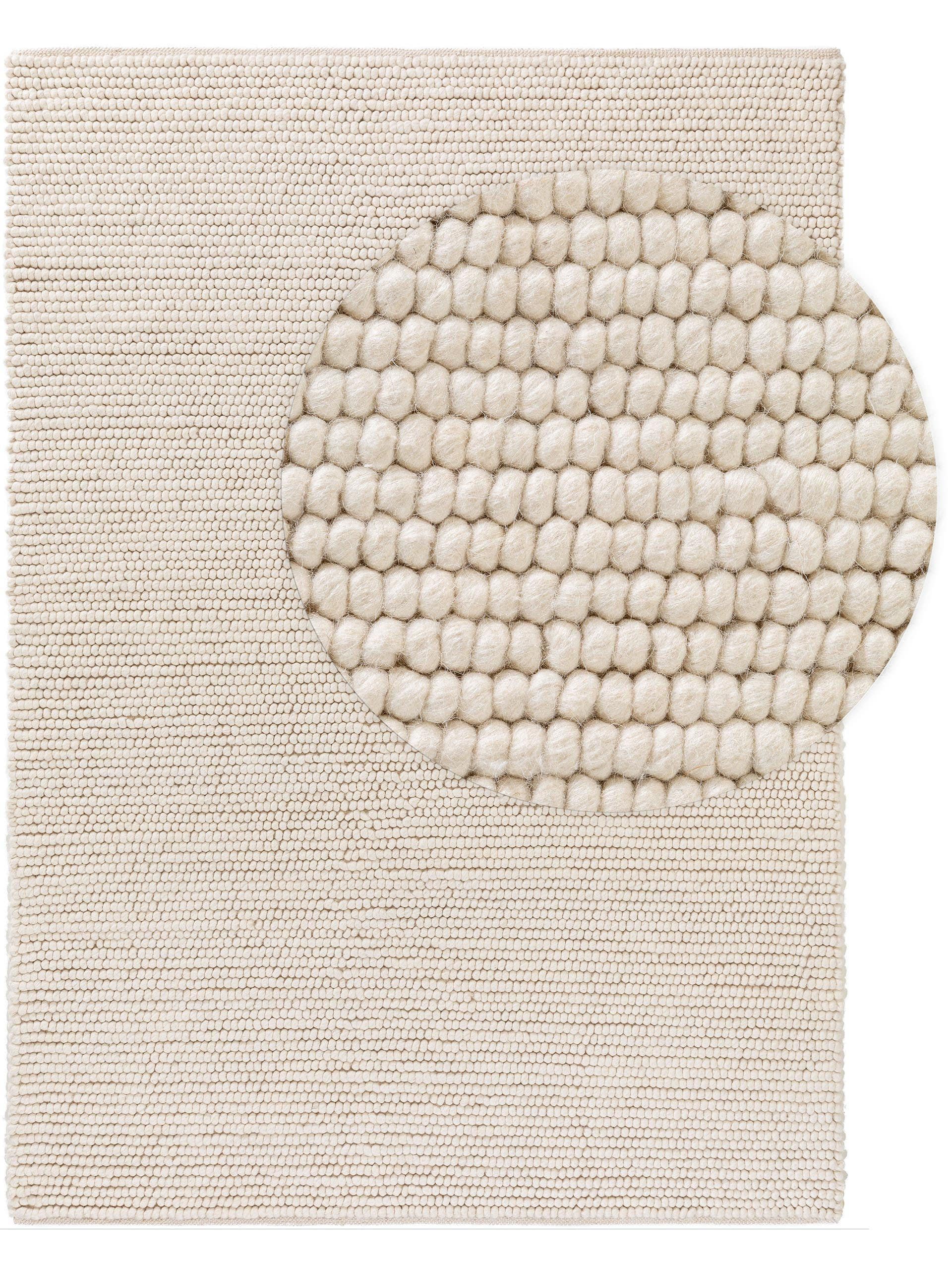 Wollteppich Beads Anthrazit