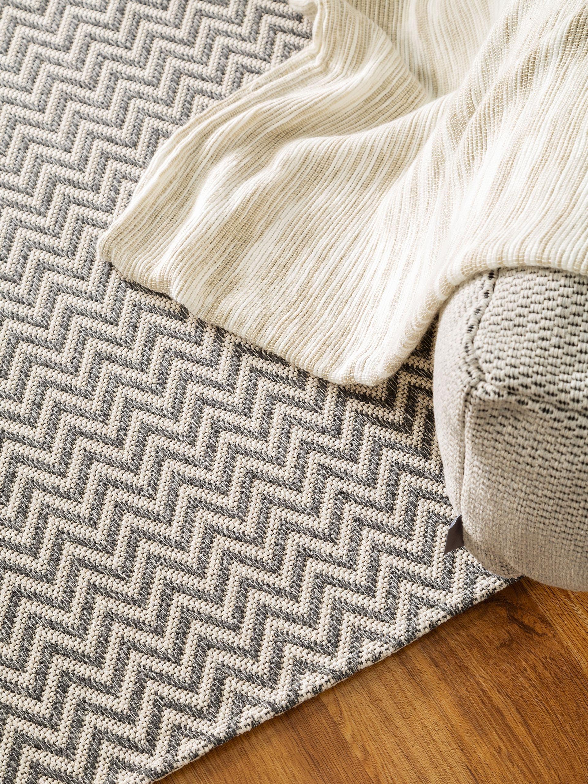 Tapis Lavable en Coton Cooper Gris Clair