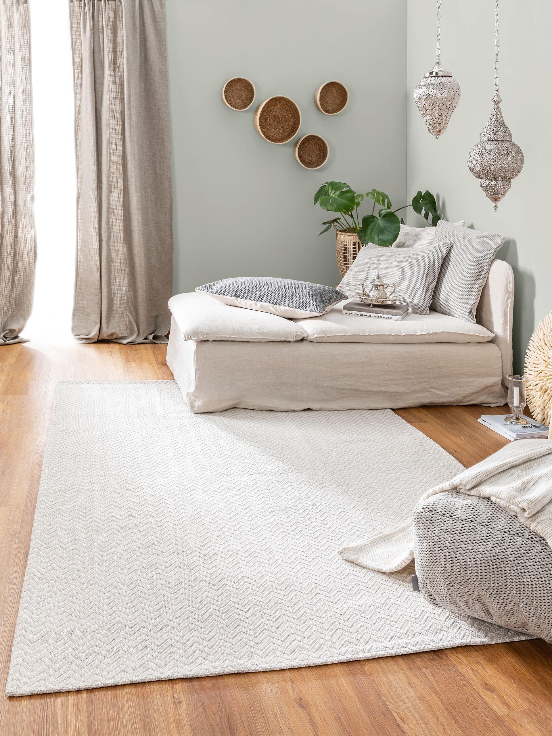 Tapis Lavable en Coton Cooper Gris Clair