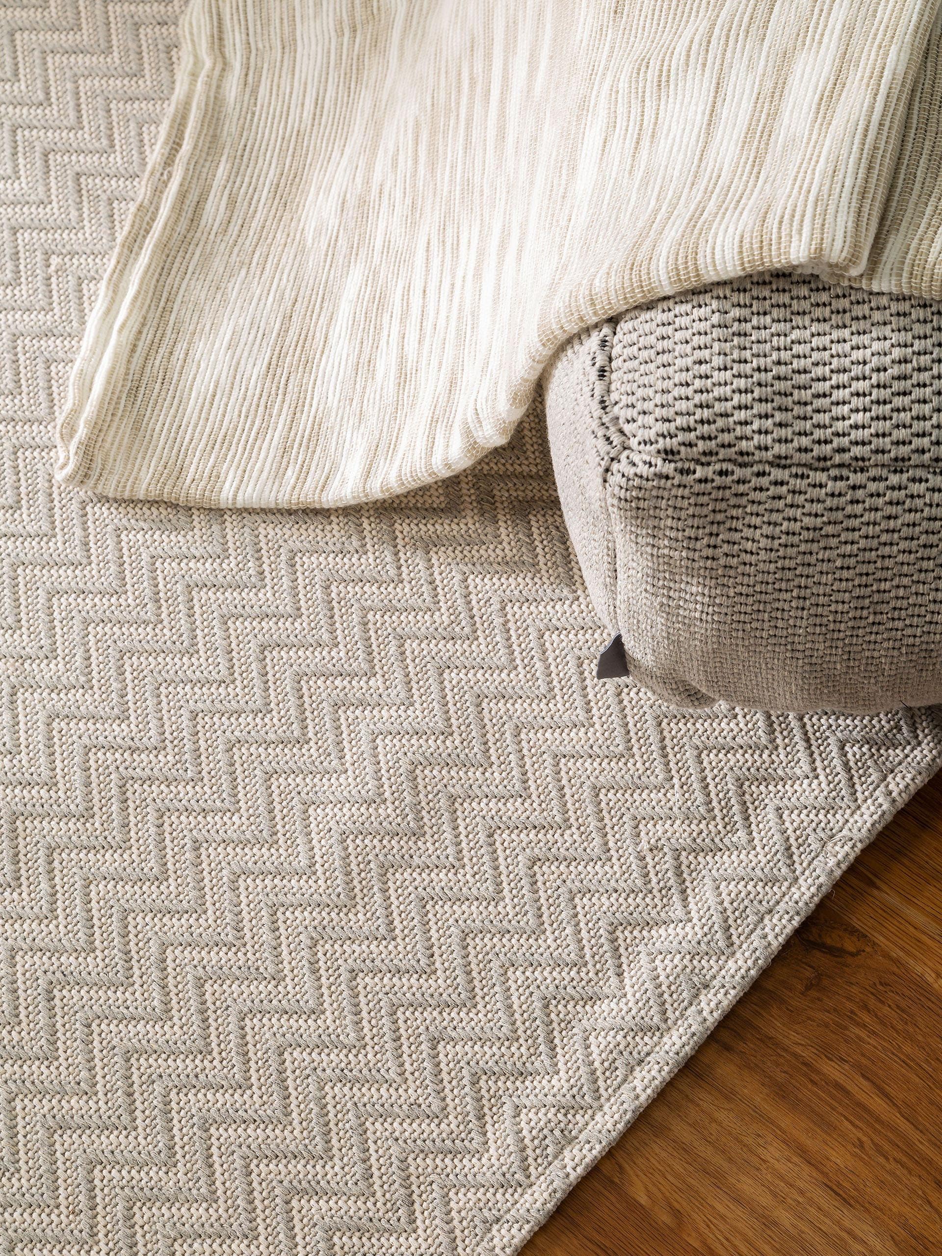 Tapis Lavable en Coton Cooper Gris Clair