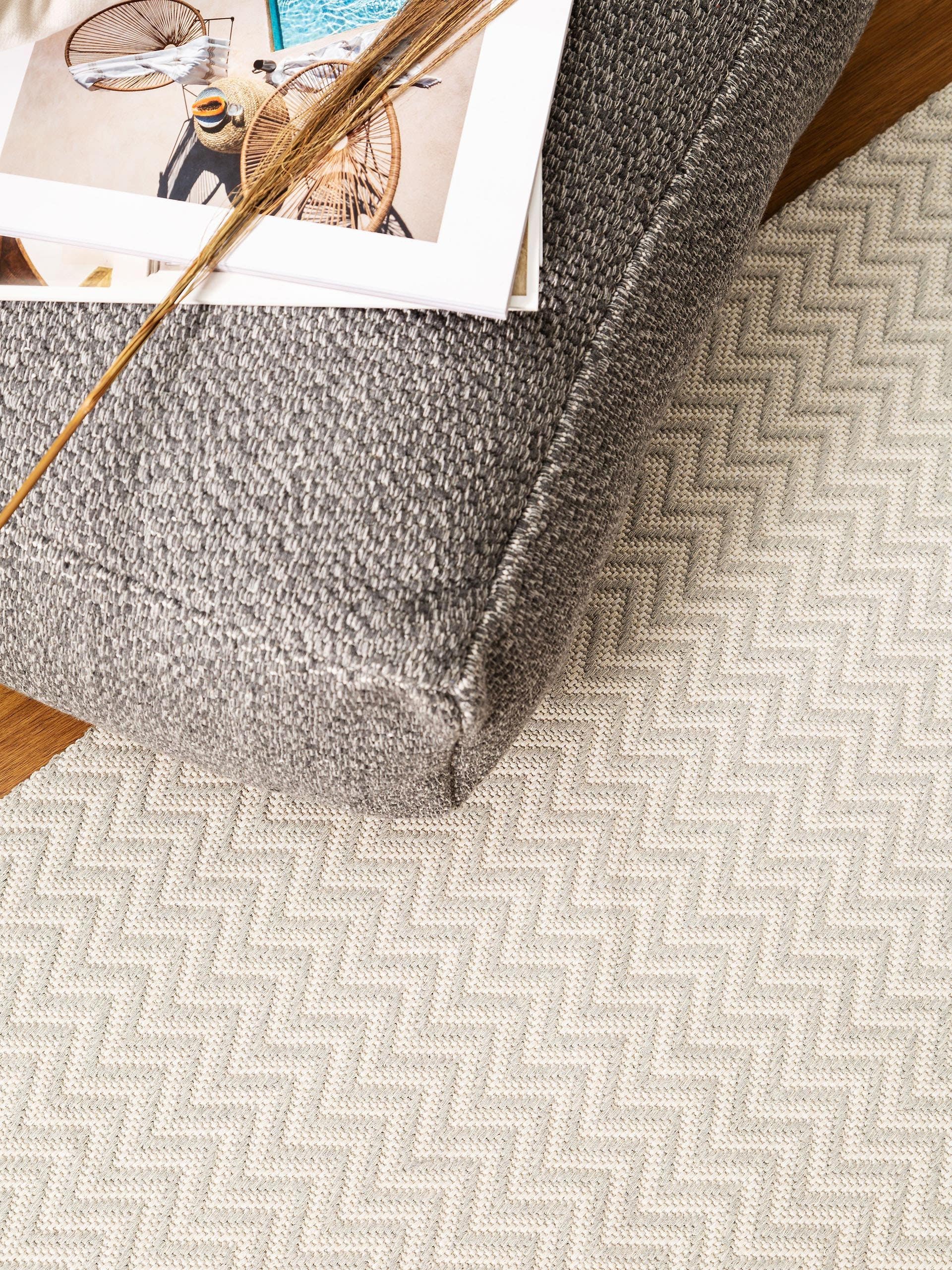 Tapis Lavable en Coton Cooper Gris Clair
