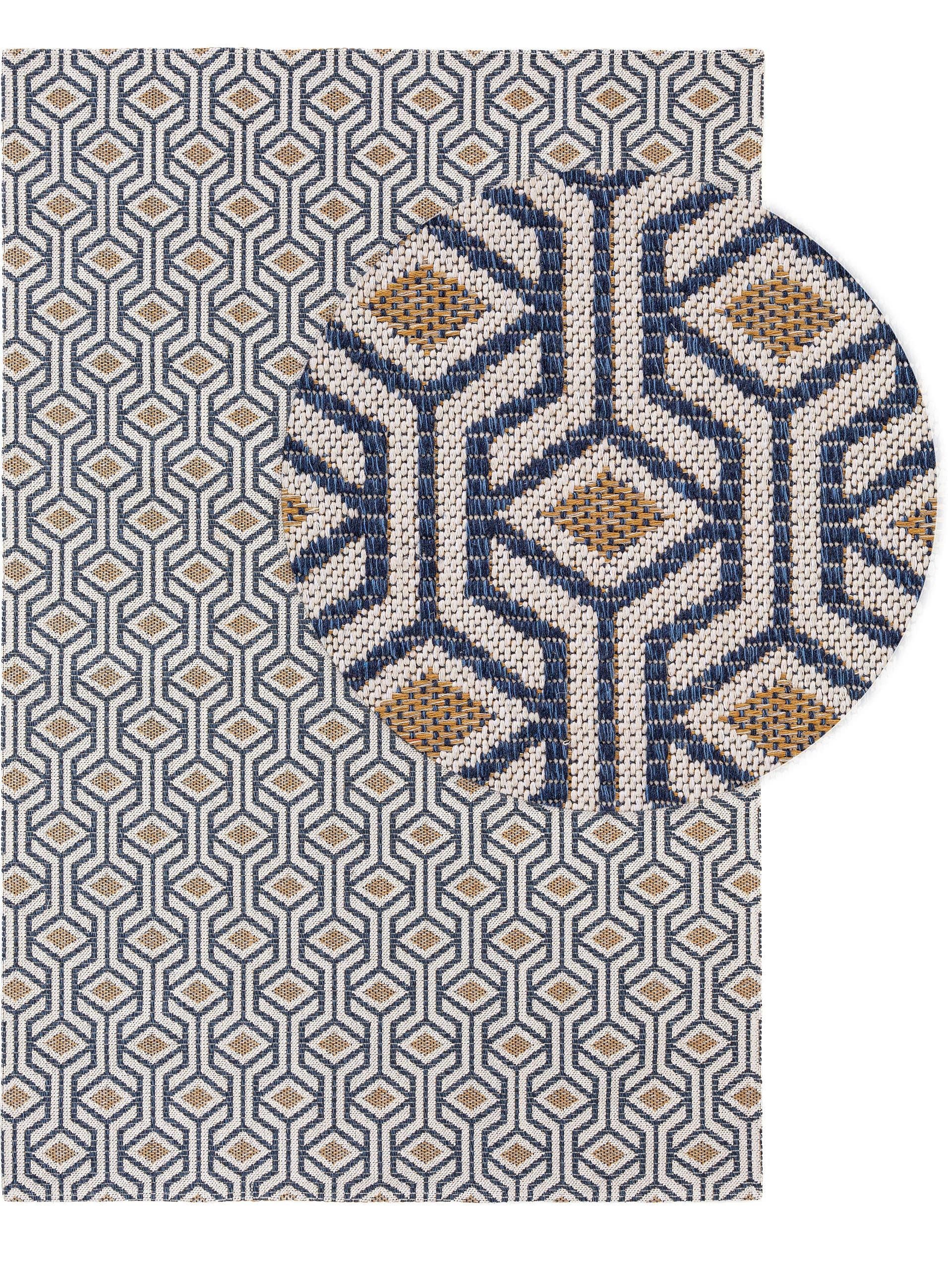 Tapis lavable en coton Cooper /Jaune