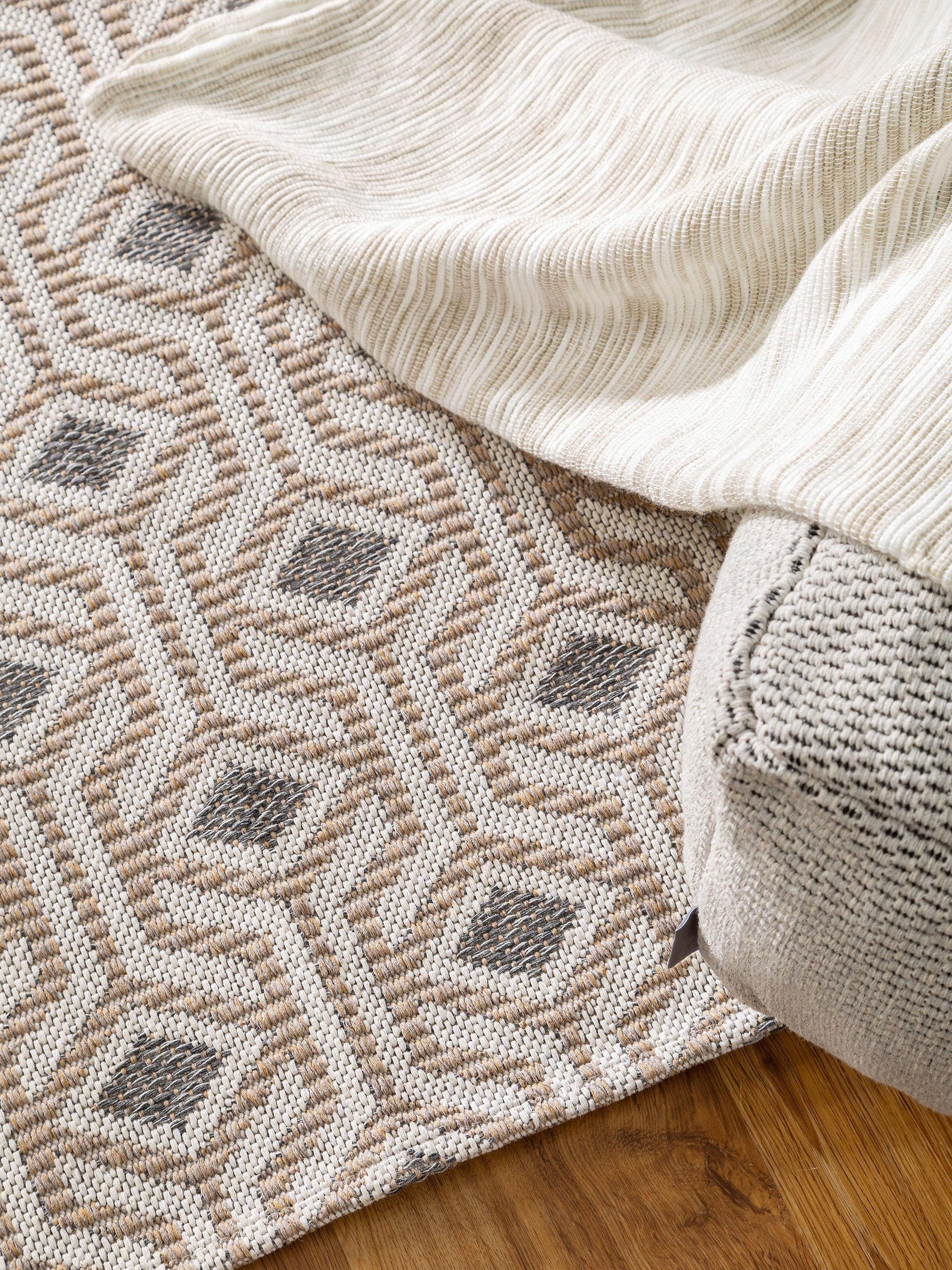 Tapis lavable en coton Cooper /Jaune