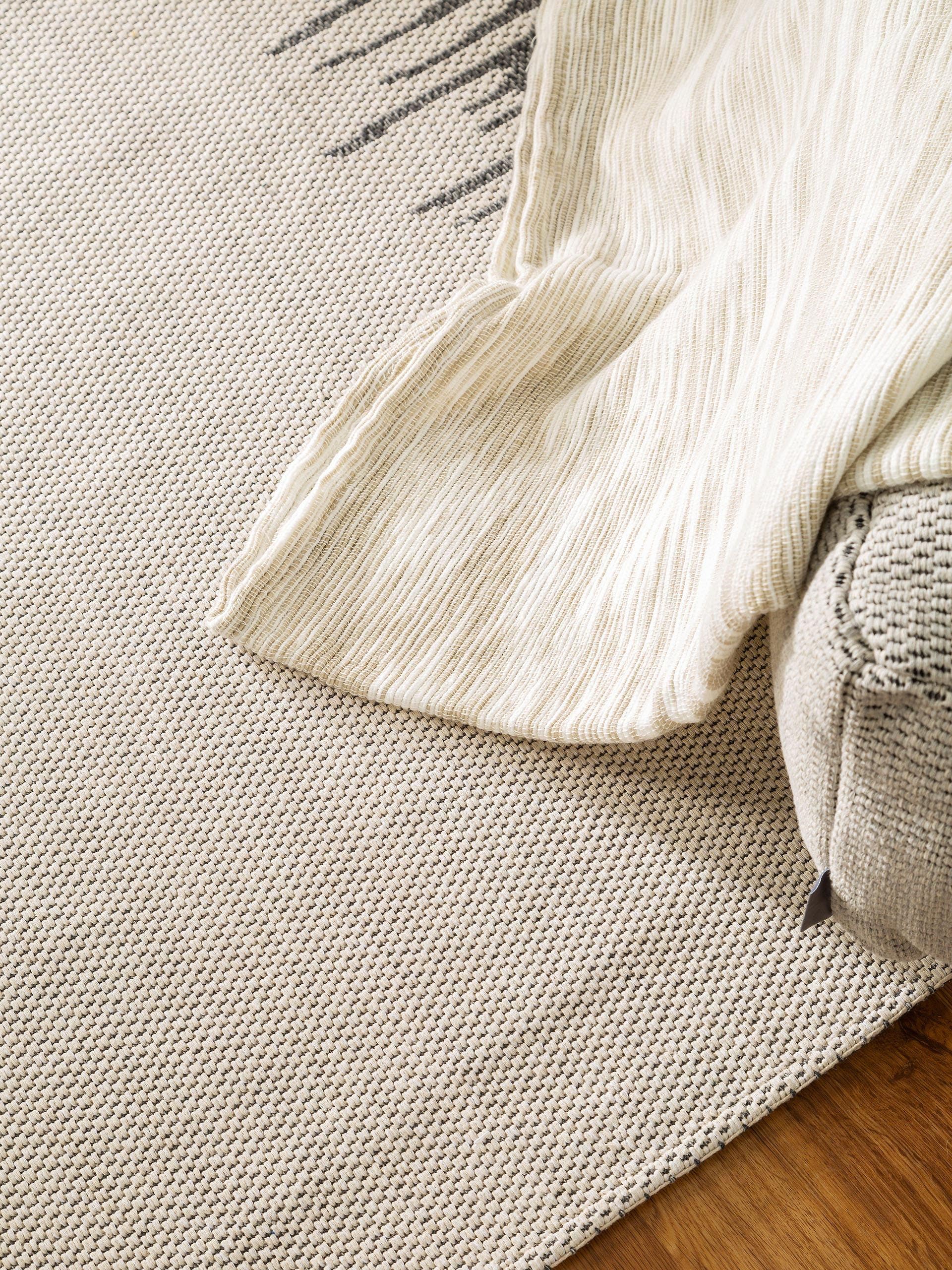 Waschbarer Baumwollteppich Cooper Cream/Anthrazit