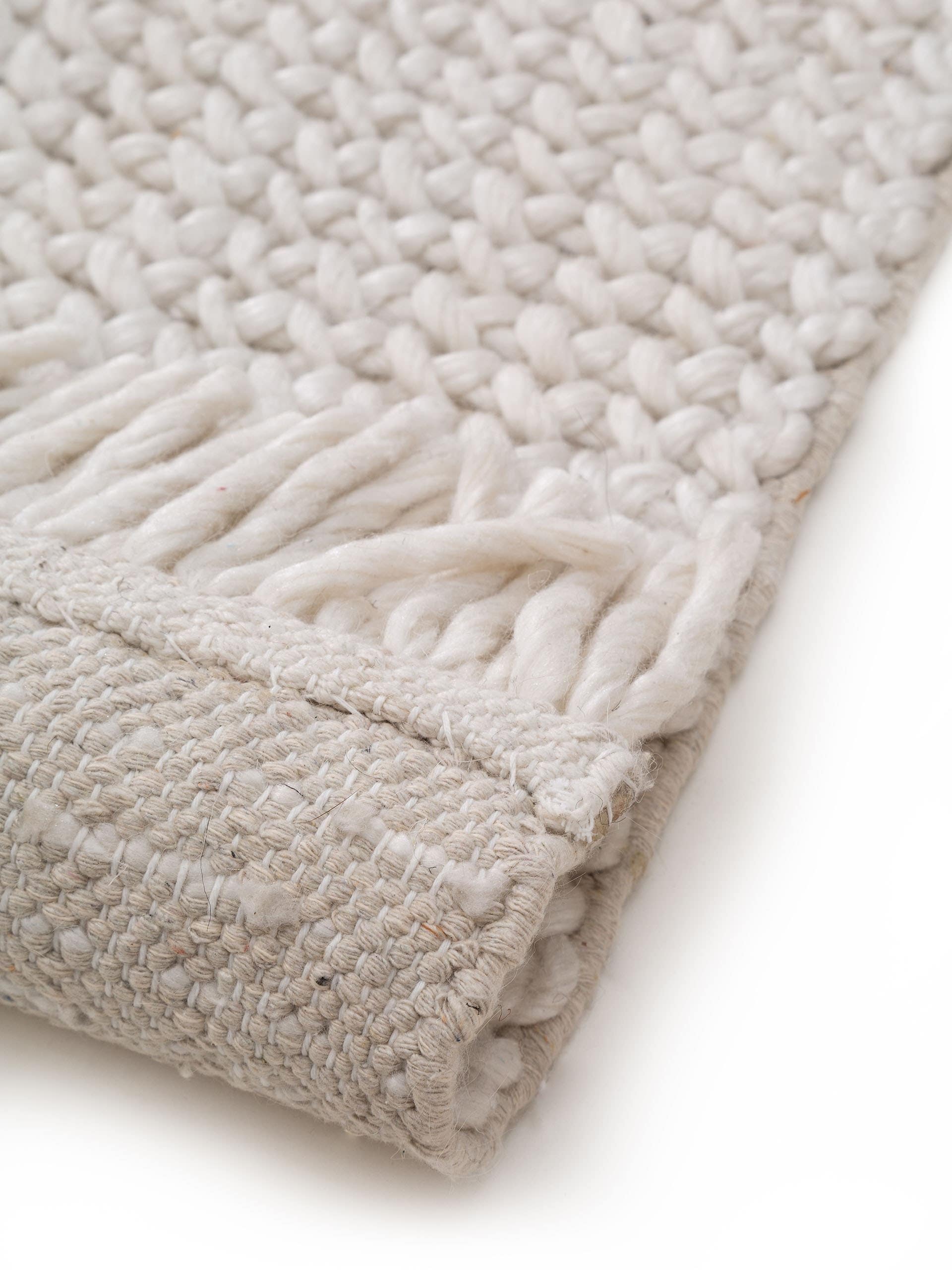Tapis en laine Velma ivoire