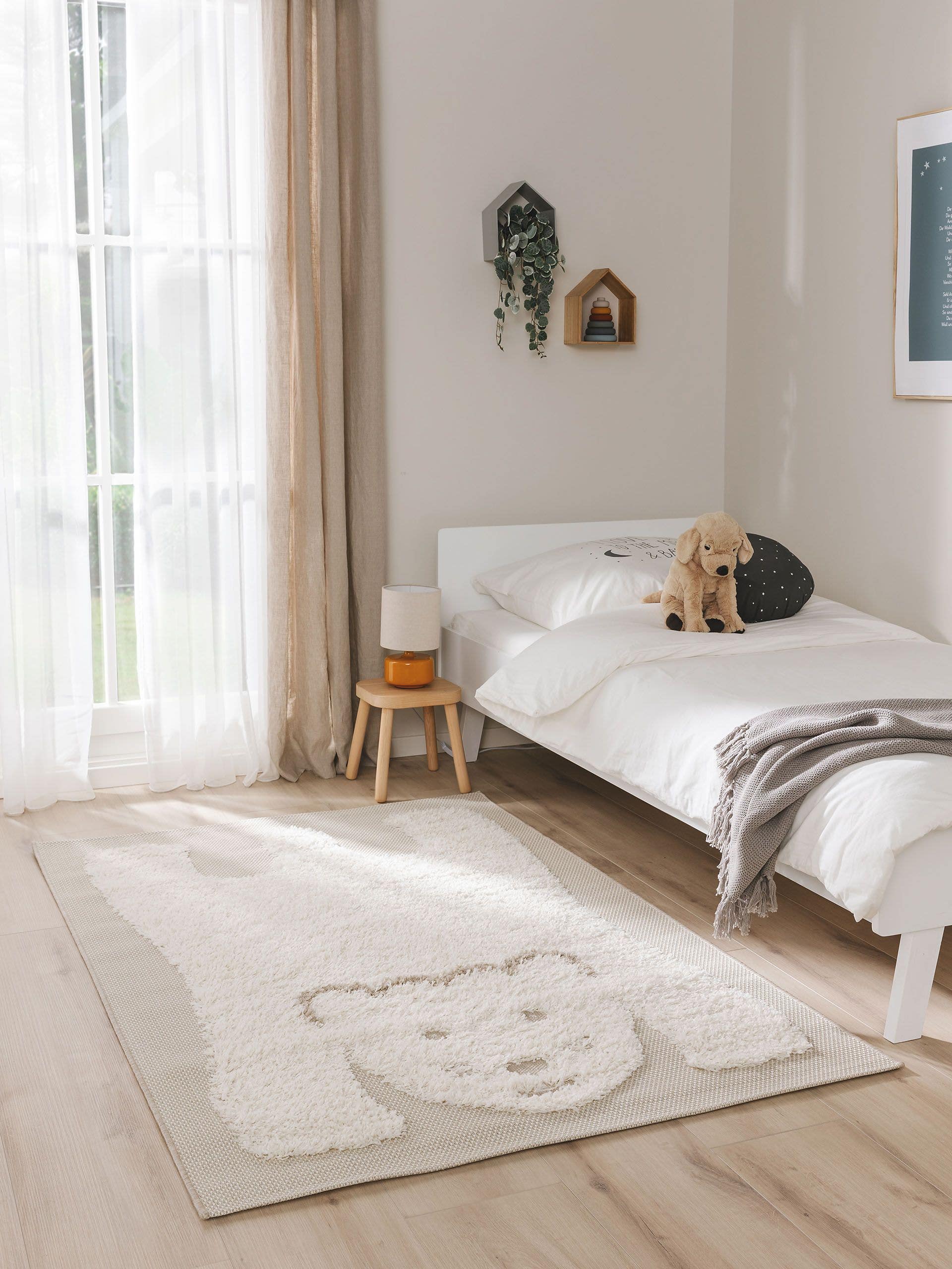 Tapis enfant Carlo Crème/Taupe