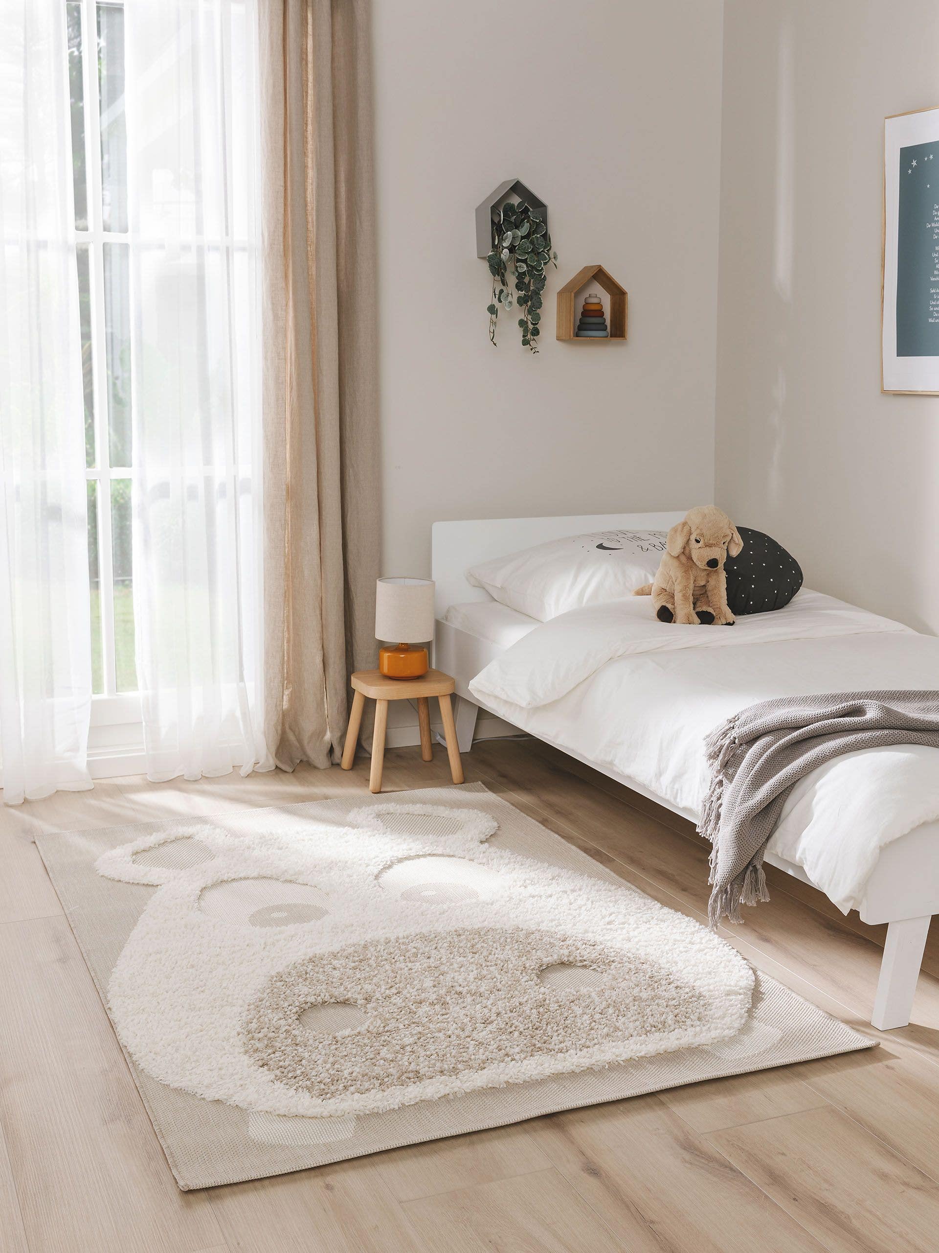 Tapis enfant Carlo Crème/Taupe