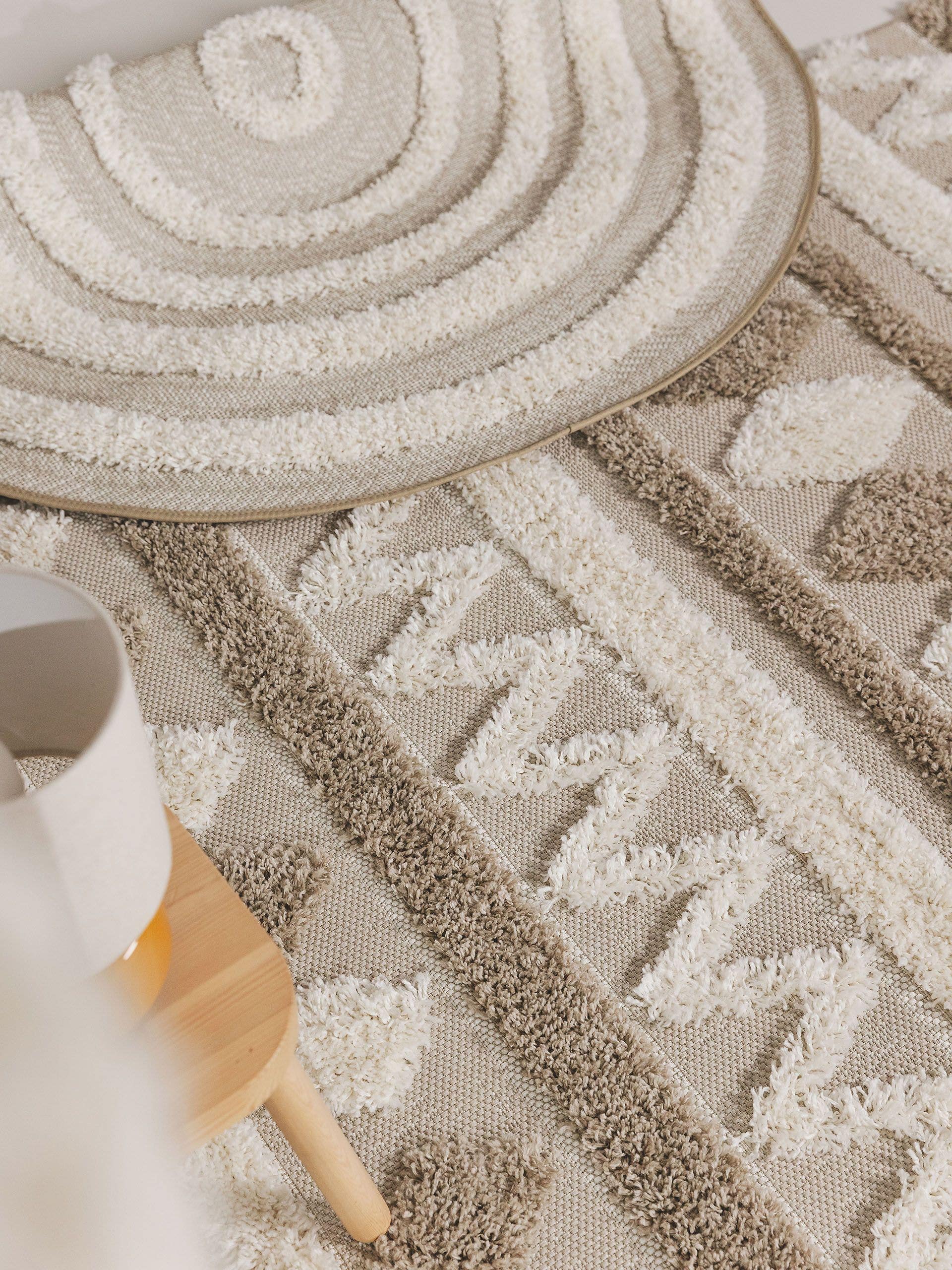 Tapis enfant Carlo Crème/Taupe