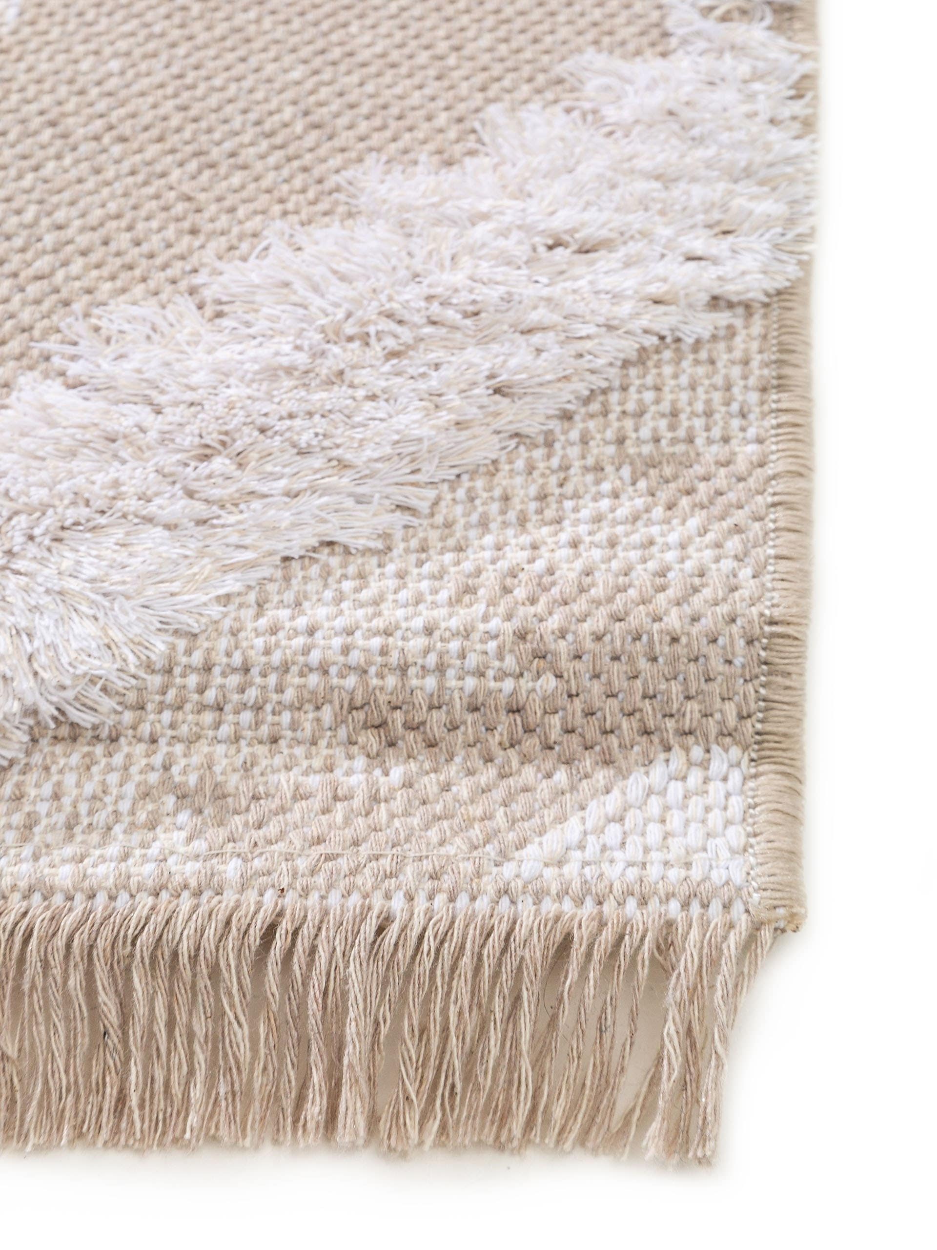 Waschbarer Baumwollteppich Oslo Cream/Rosa