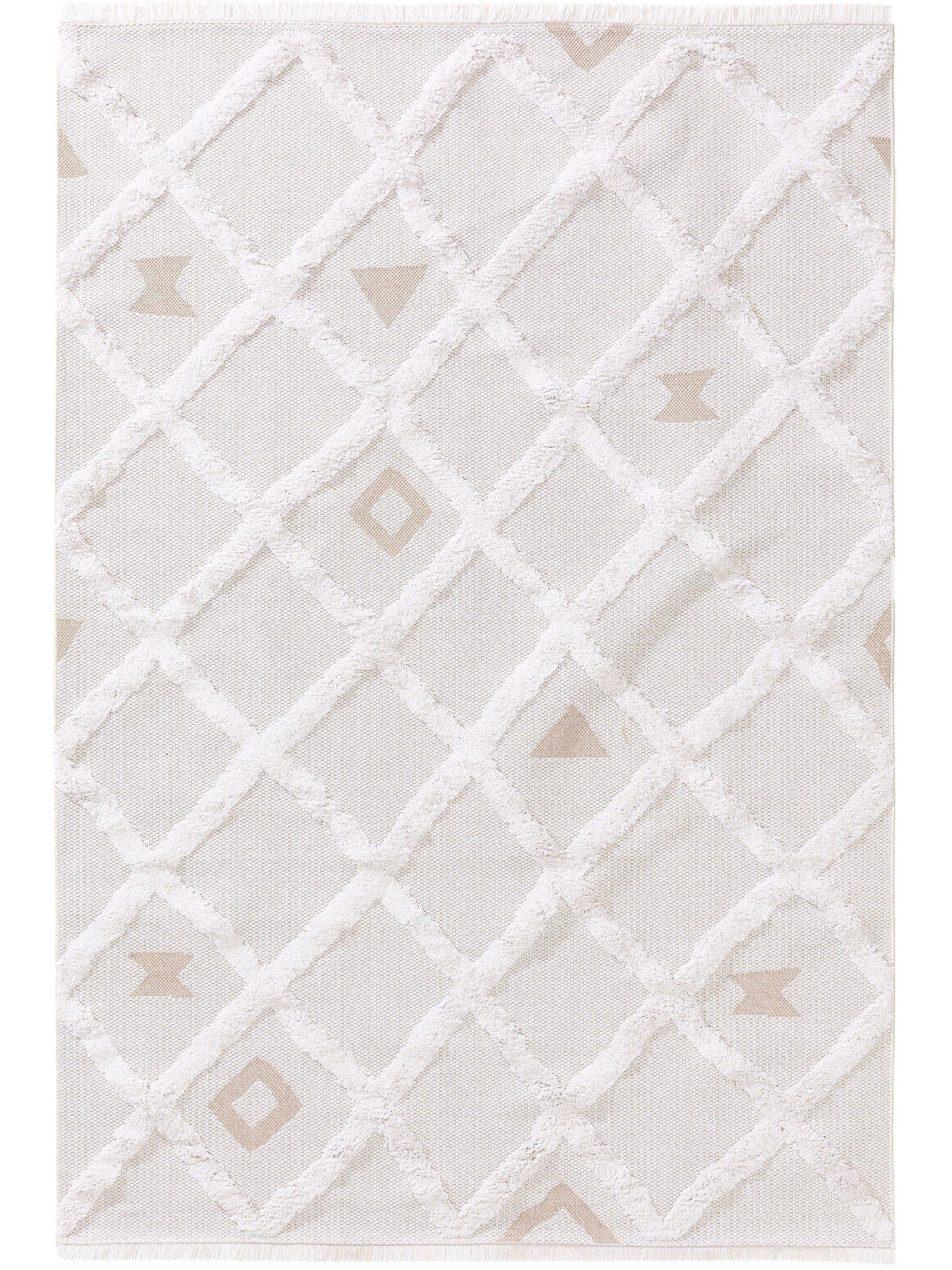 Waschbarer Baumwollteppich Oslo Cream/Taupe