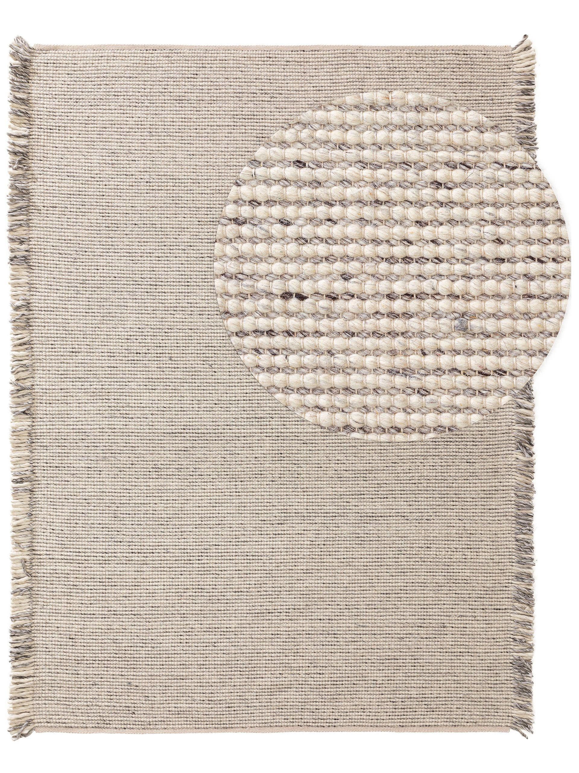 Wollteppich Mary Ivory Hellgrau